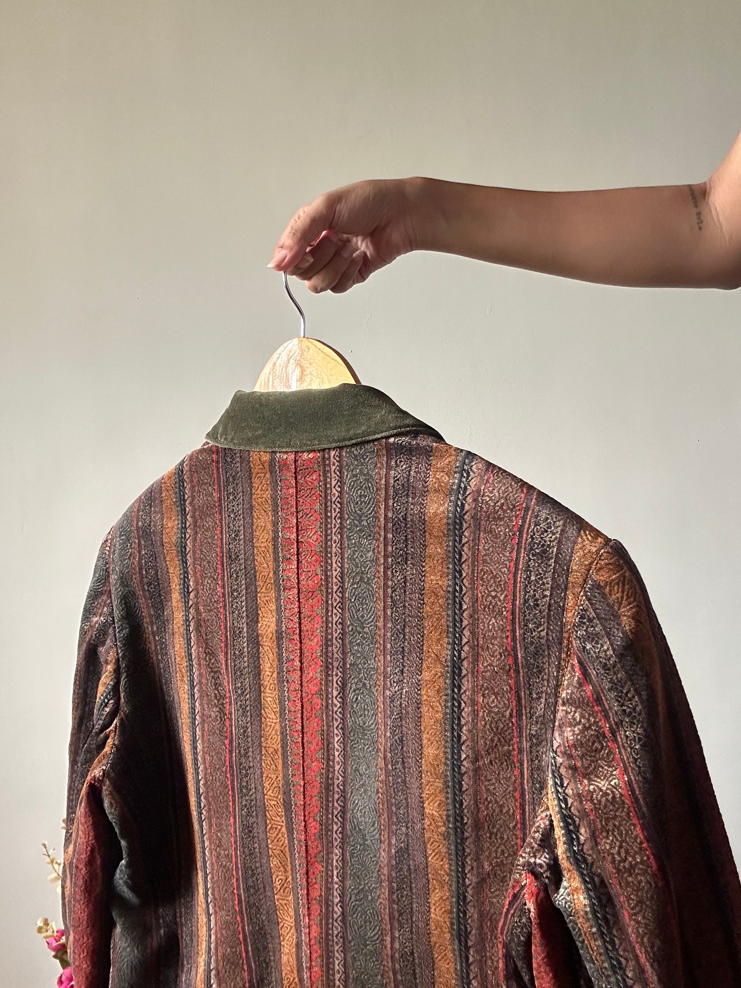 Admont Vintage Velvet Multi Pattern Blazer