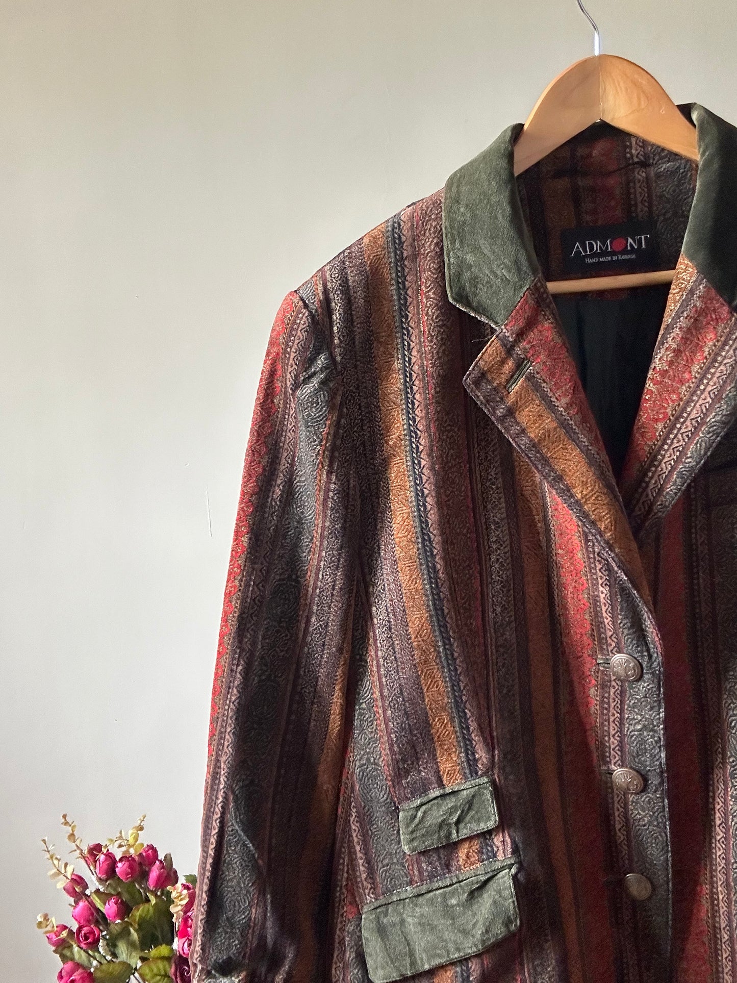 Admont Vintage Velvet Multi Pattern Blazer