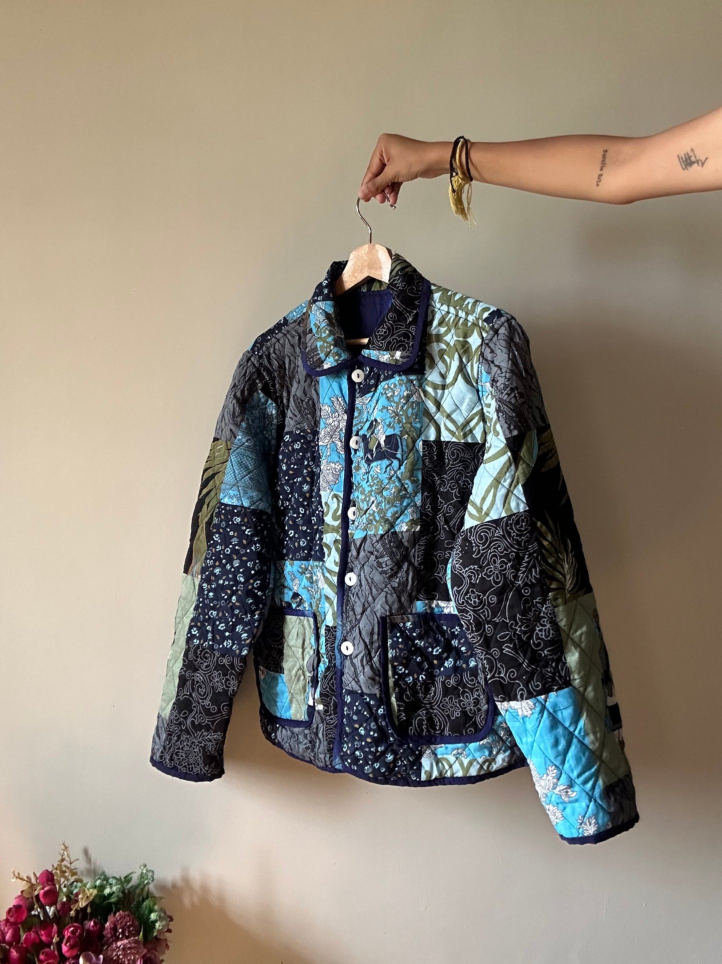 Reversible Quilted Embroiled Vintage Shaket