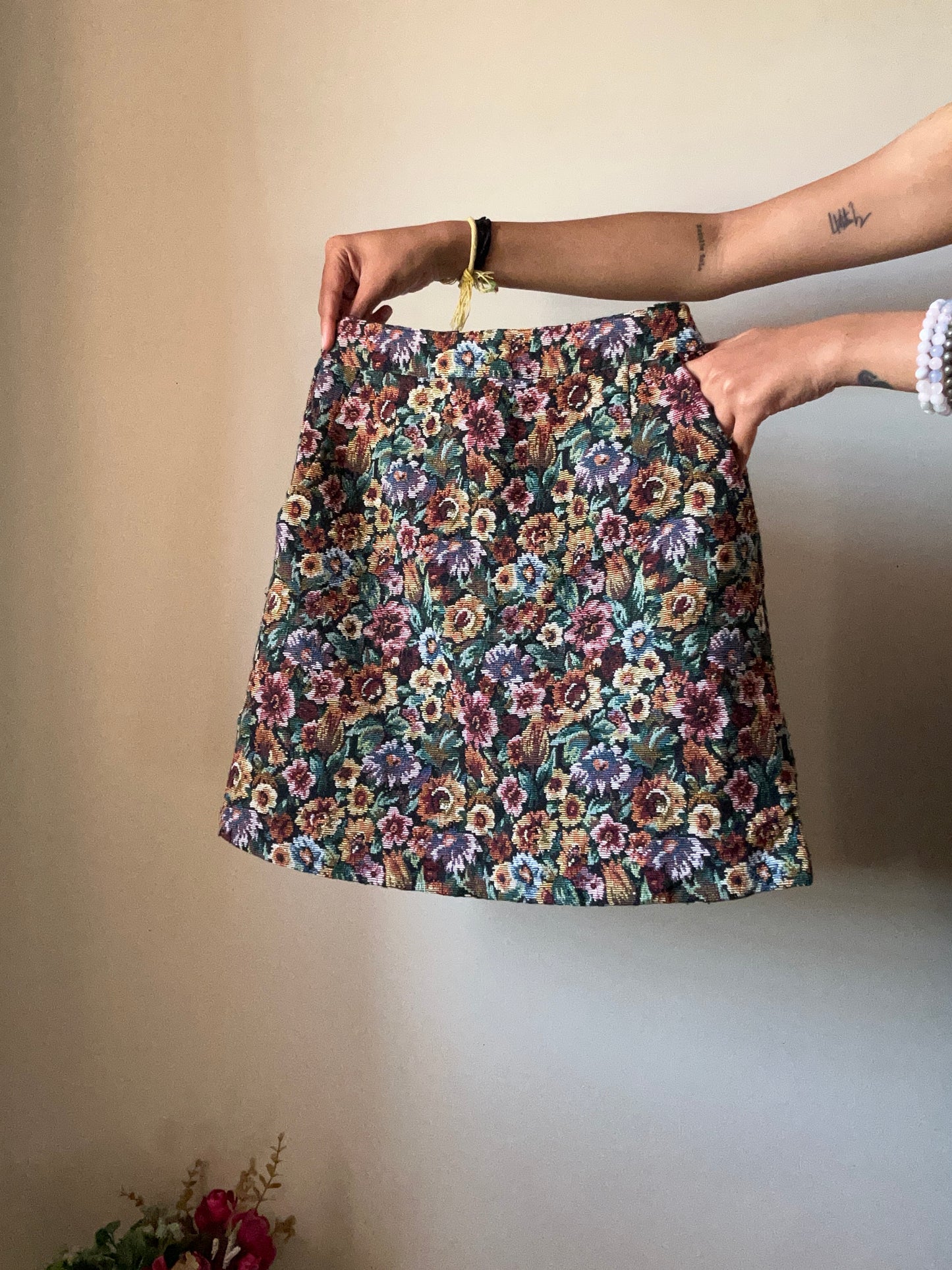 Vintage Floral Skirt