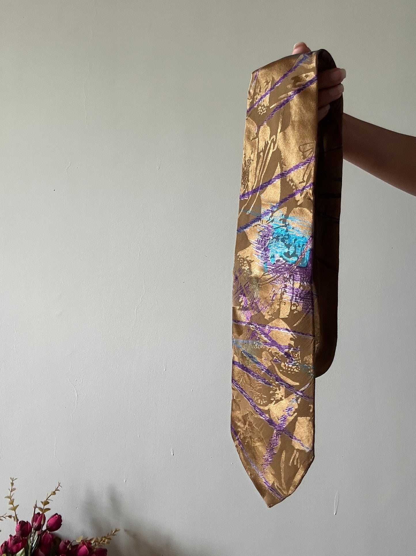 Alta Moda Cervino Vintage Abstract Print Tie