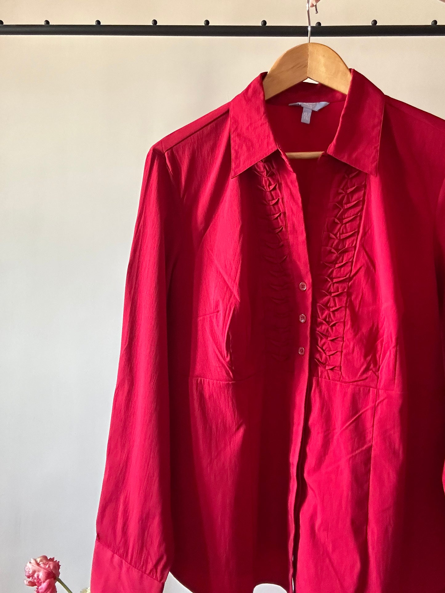 Red Vintage Semi Formal Shirt