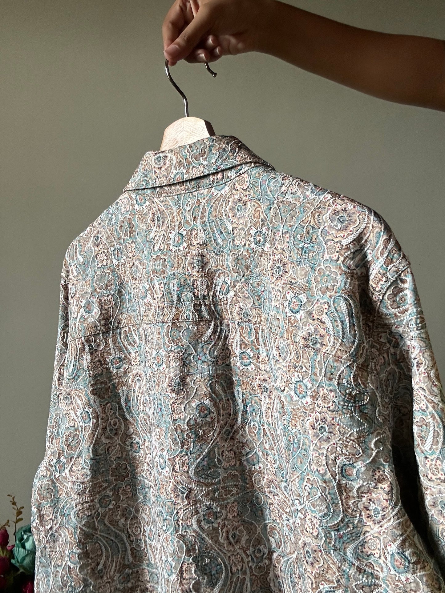 Baxter & Wells Vintage Embroidered Shaket