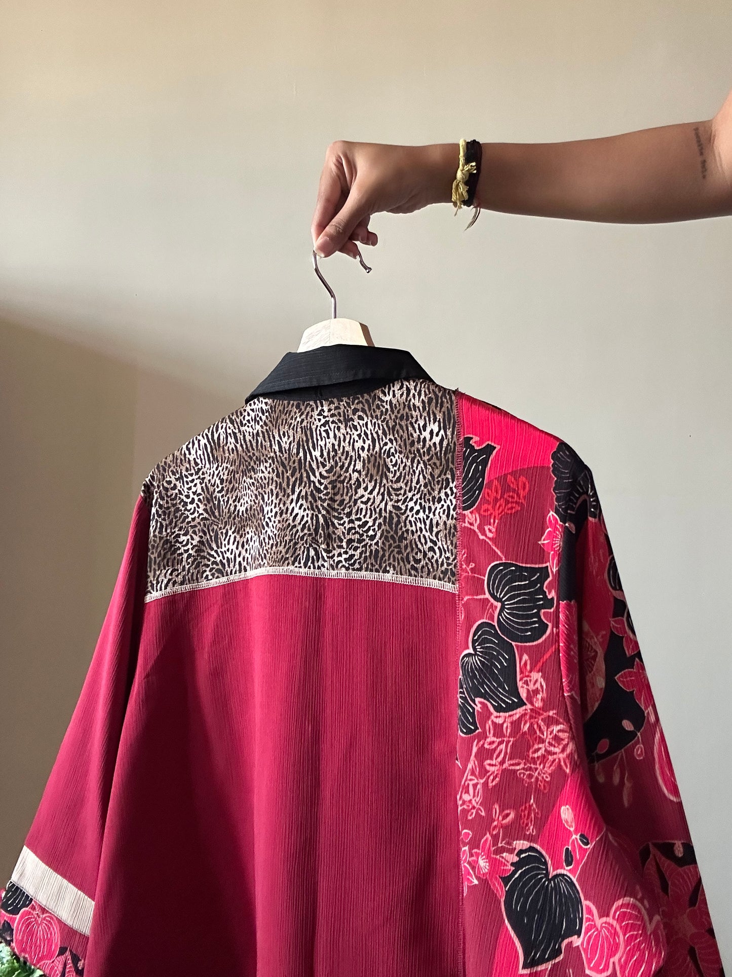 Vintage Tanjay Patch Work Embroidered Shirt