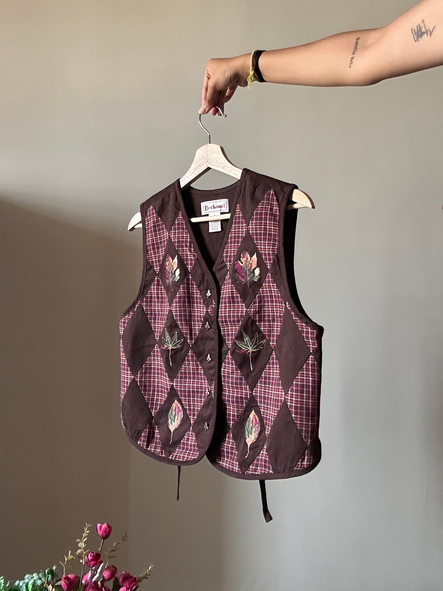 Bechamel Vintage 90s Embroidered Vest