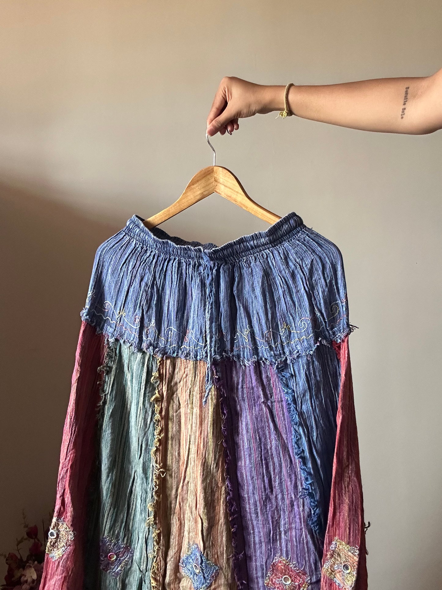 Vintage Gupsy Rose Mirror Skirt