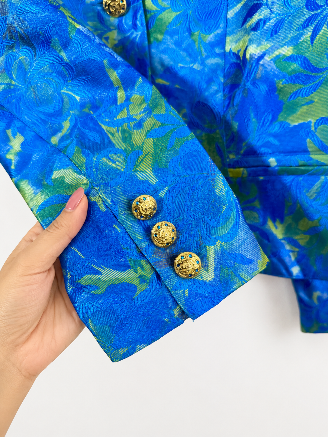 Vintage Azure Bloom Jacket