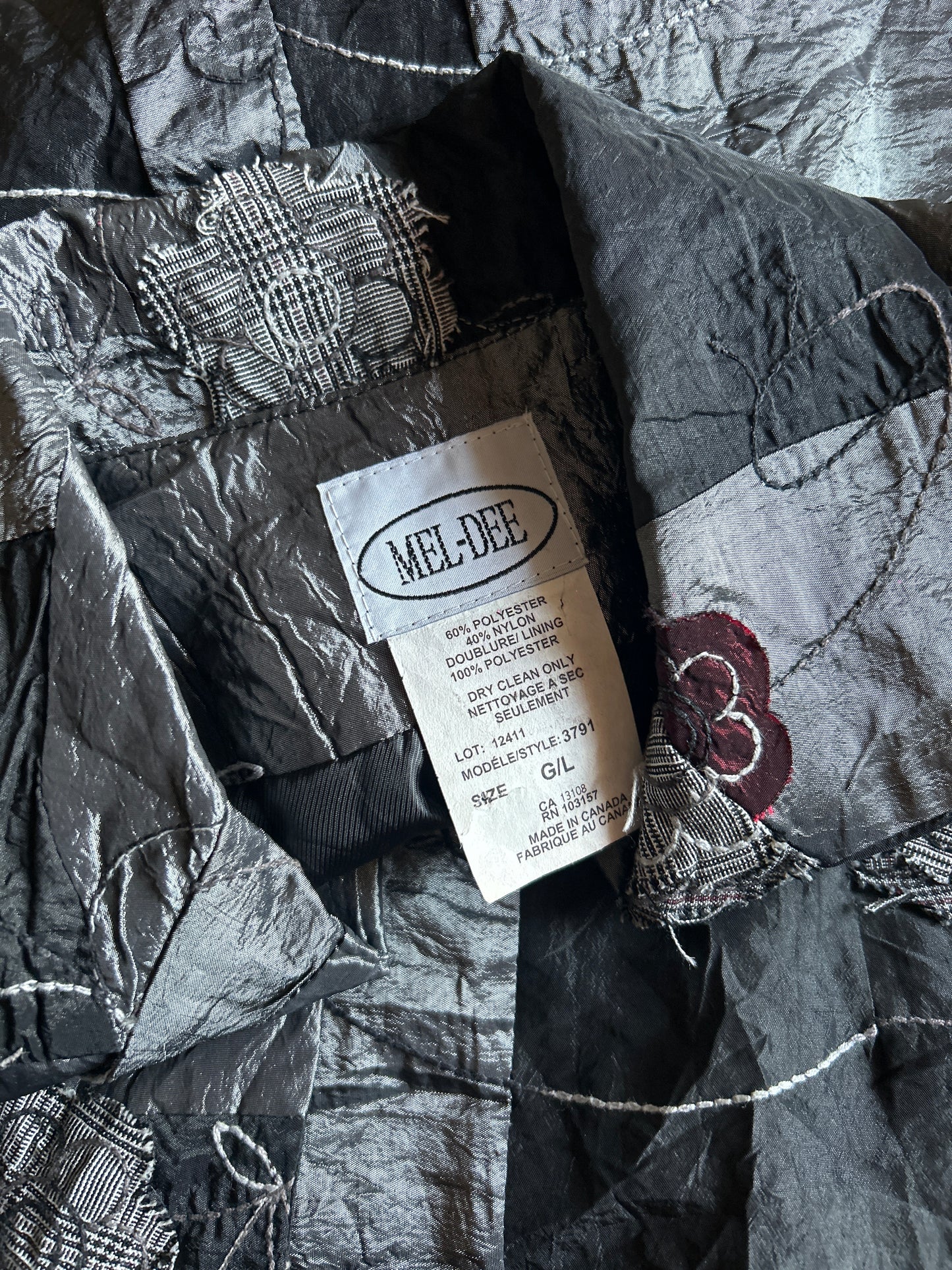 Mel-Dee Vintage Patchwork and Floral Detail Shaket