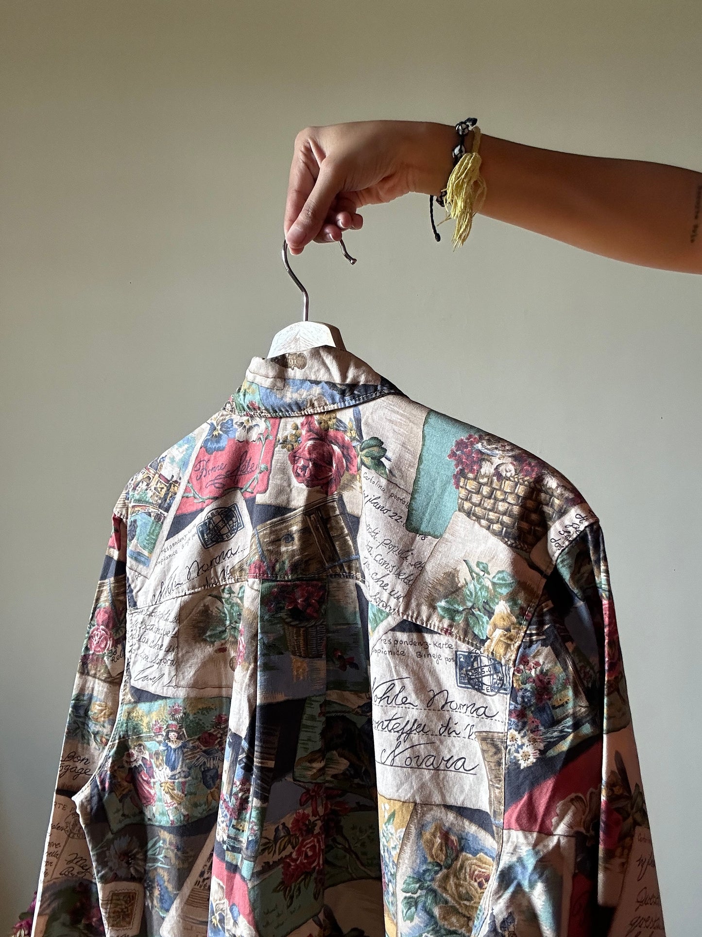Vintage Gotcha Covered Abstract Print Shirt