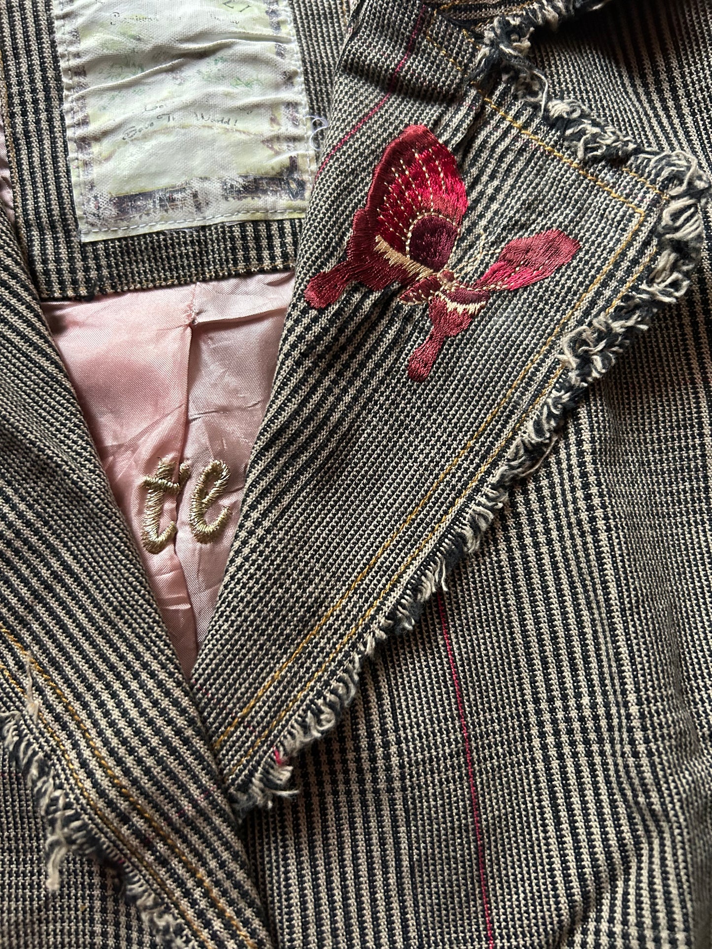 Vintage Patchwork and Embroidery Blazer