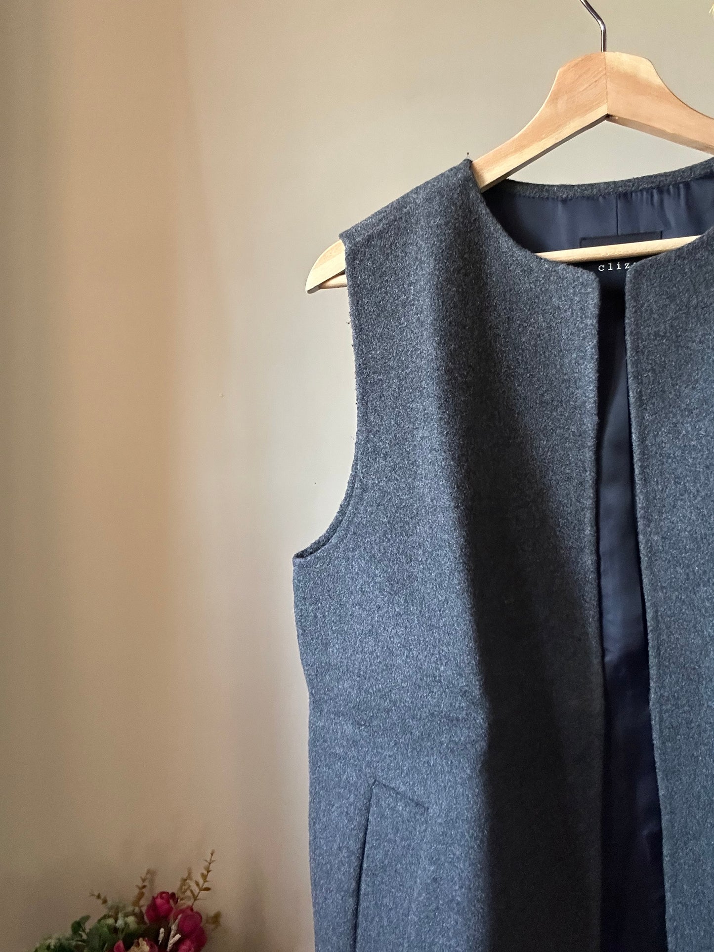 Clinzy Vintage Long Half Blazer ( Handmade )