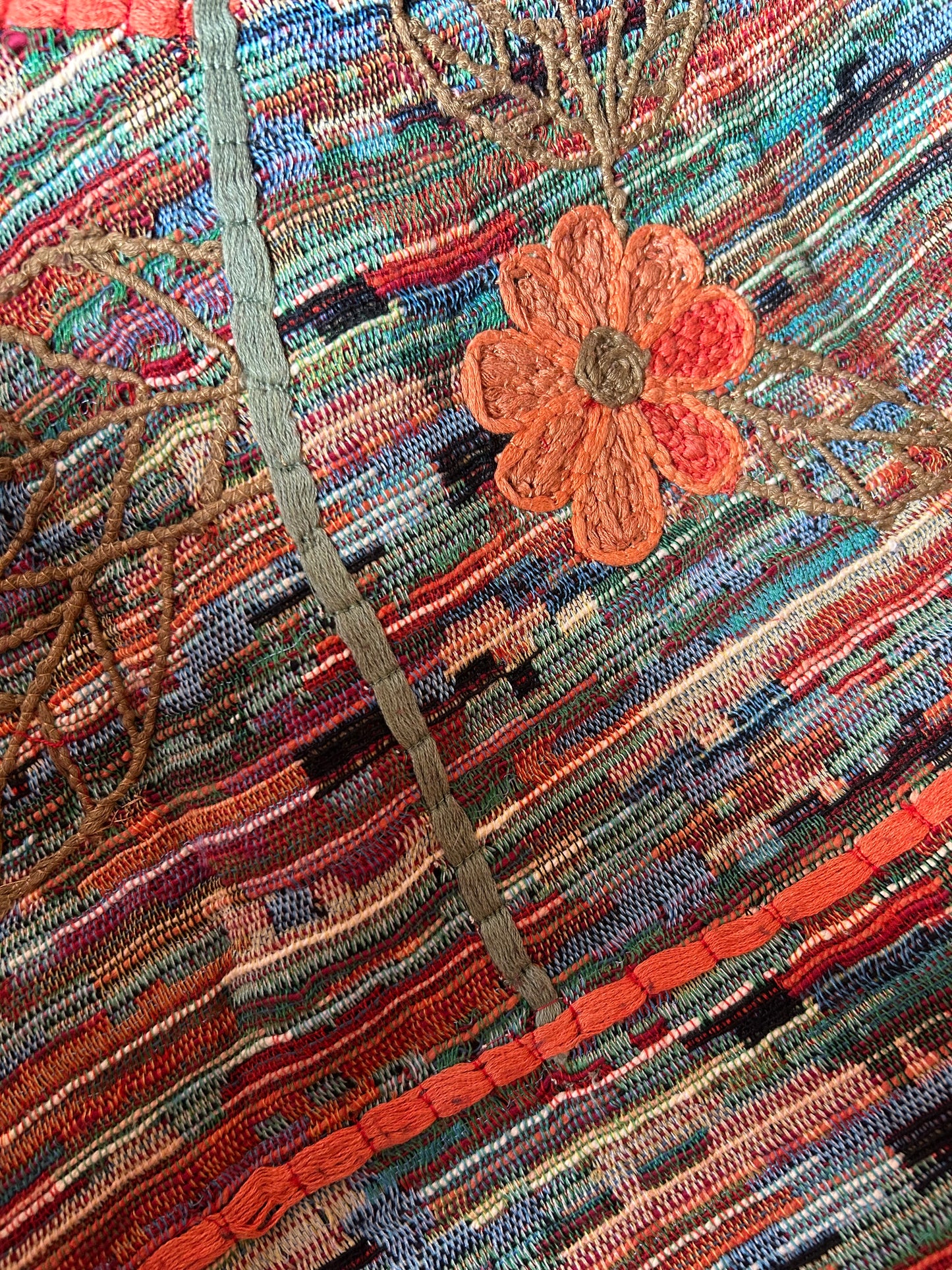 Coldwater Creek Vintage Weave and Embroidered Shaket