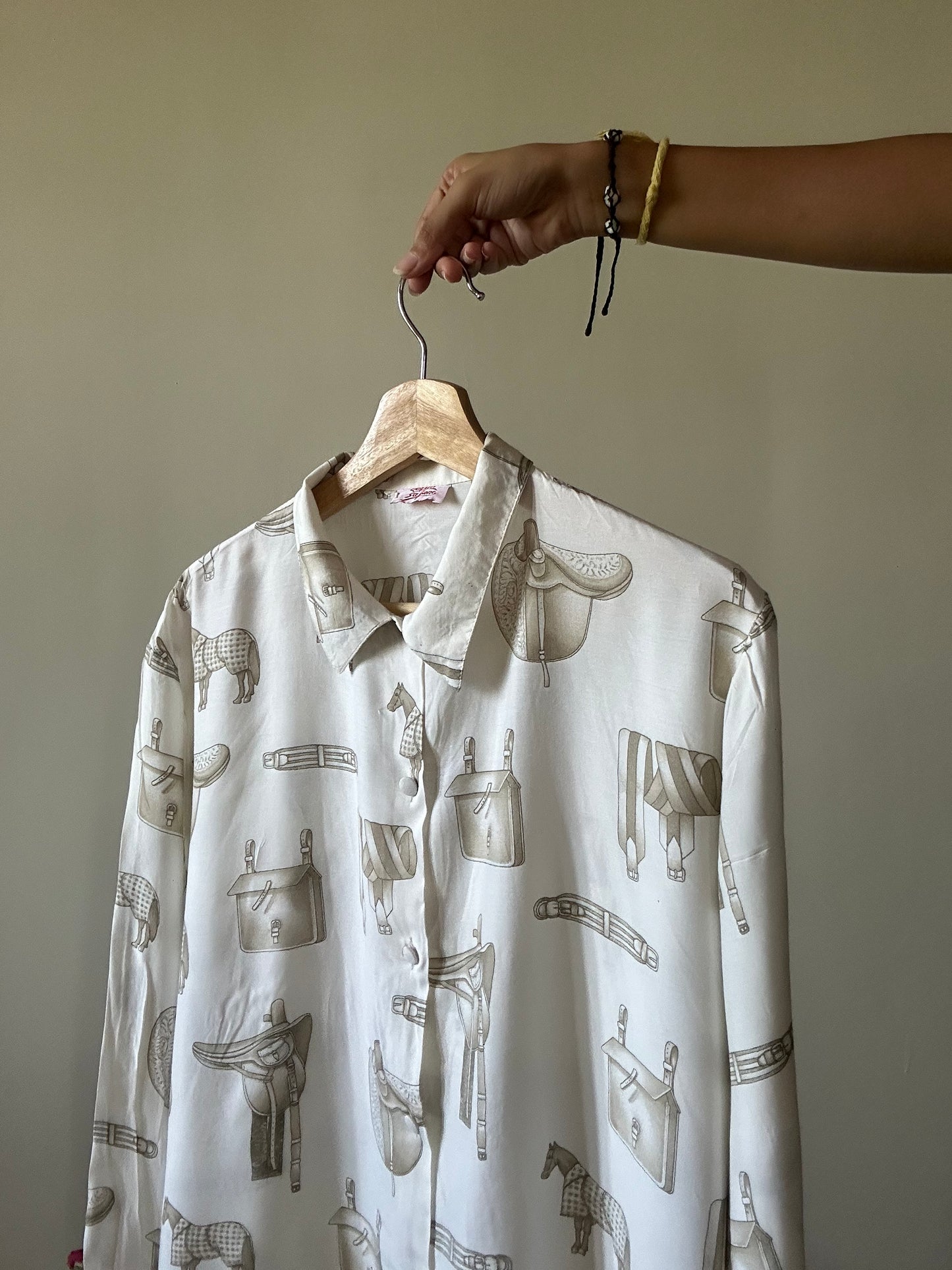Vintage Acquli & Sapone Abstract Print Shirt