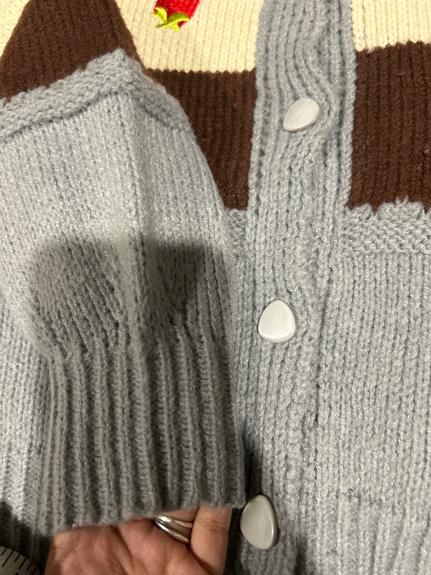 Wool Blend Knit Cardigan