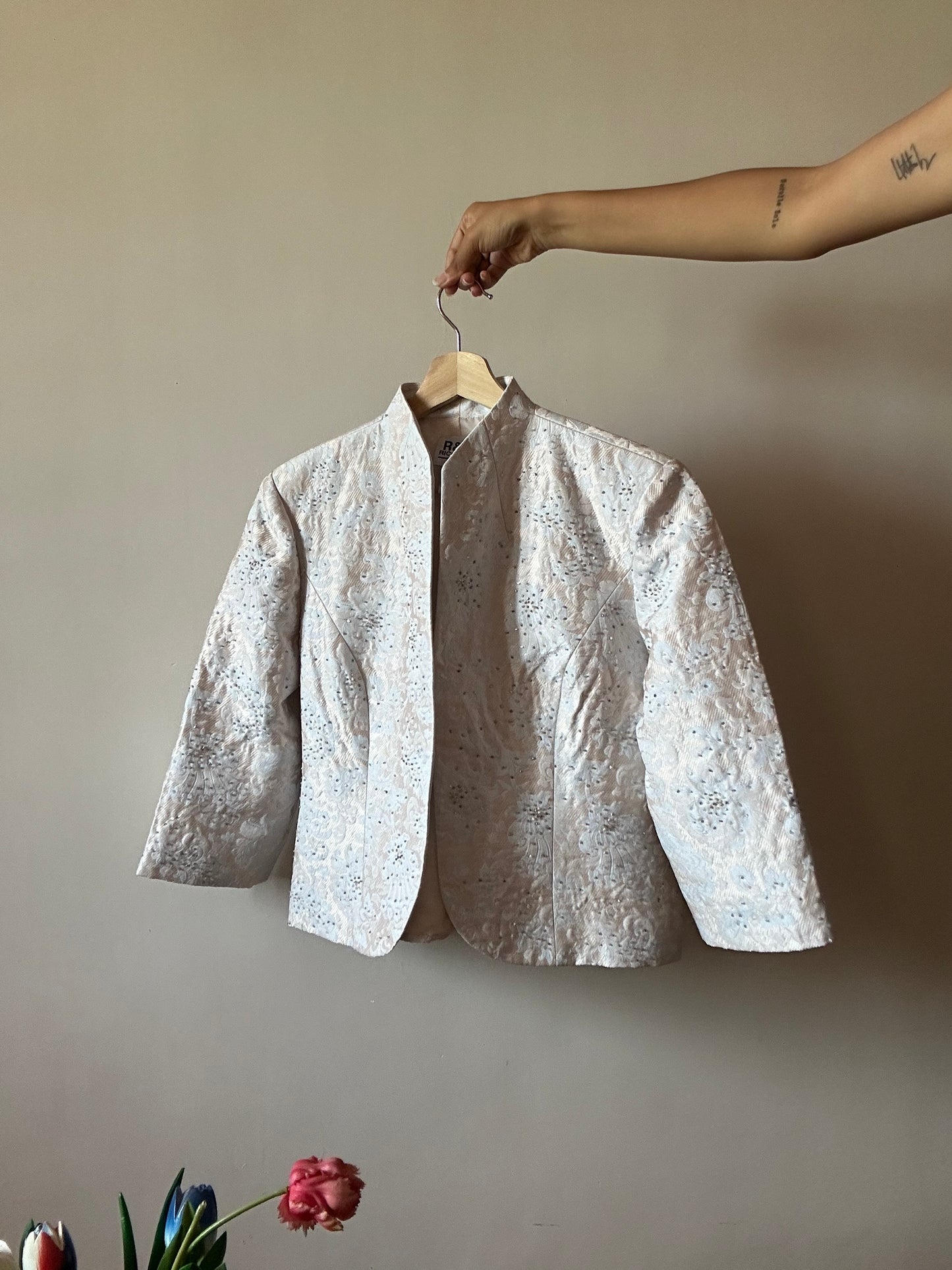 R&M Richards Vintage Beaded and Embroidered Shaket