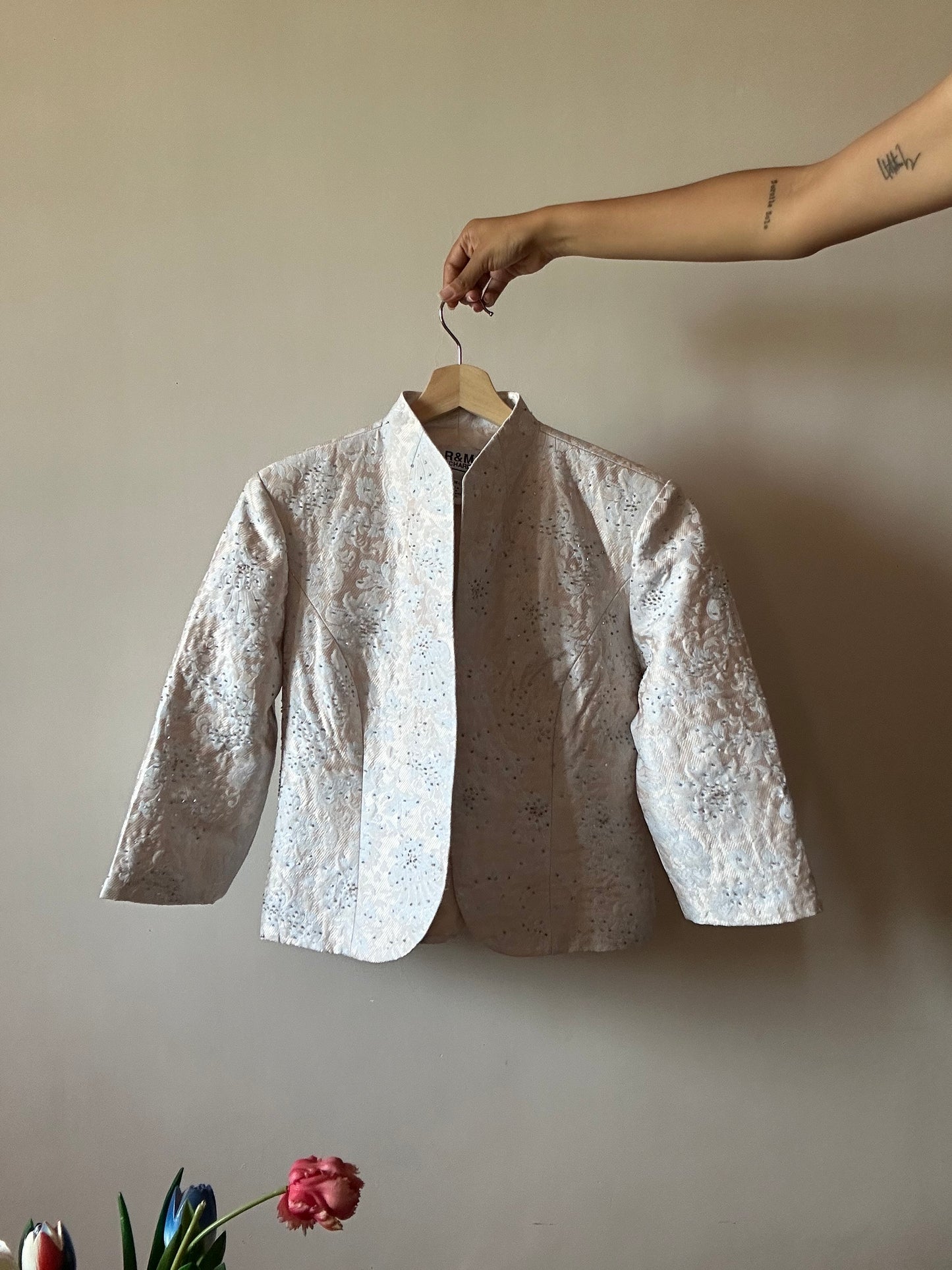 R&M Richards Vintage Beaded and Embroidered Shaket