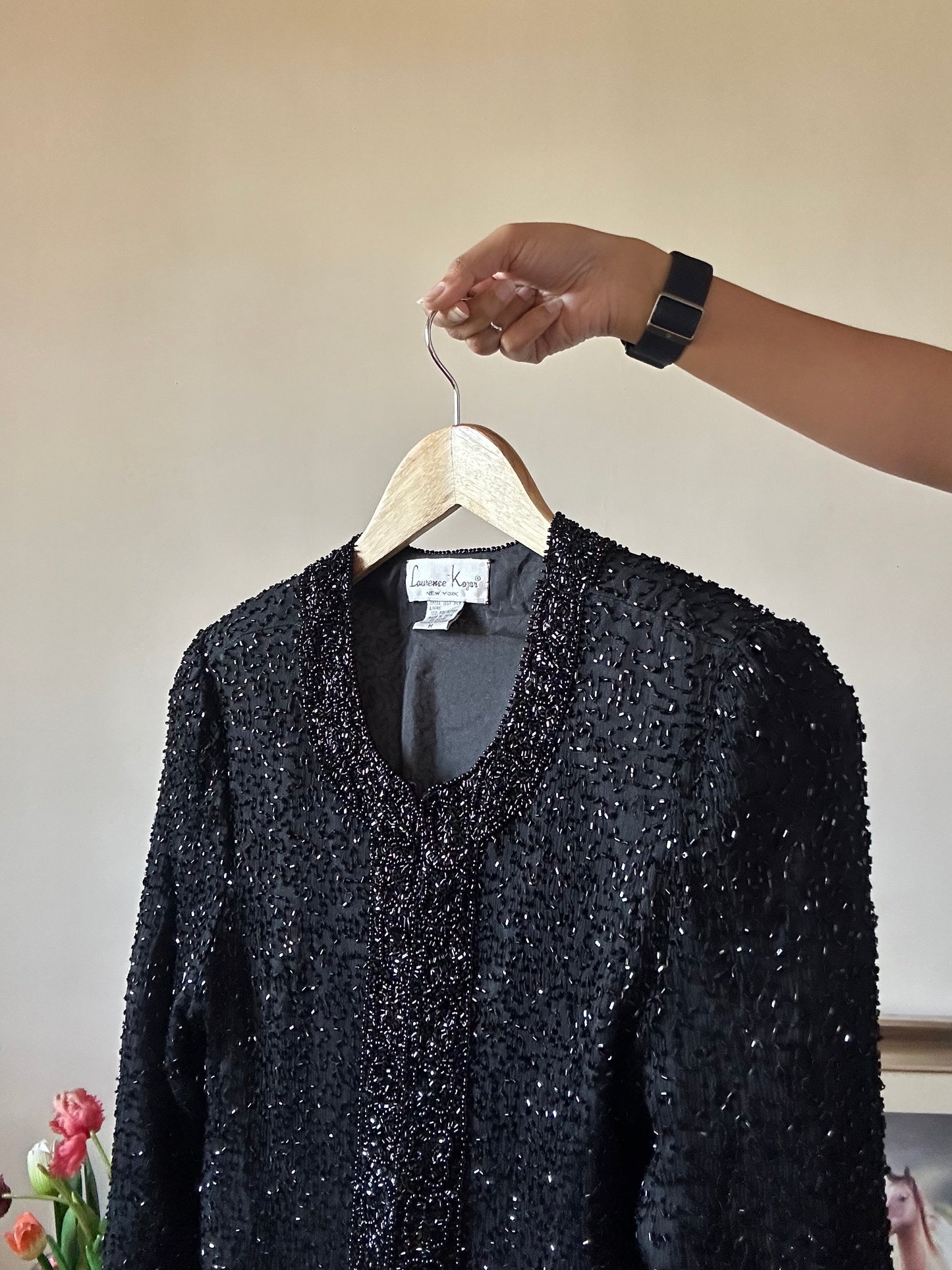 Vintage Laurence Kazar Fully Beaded Shaket
