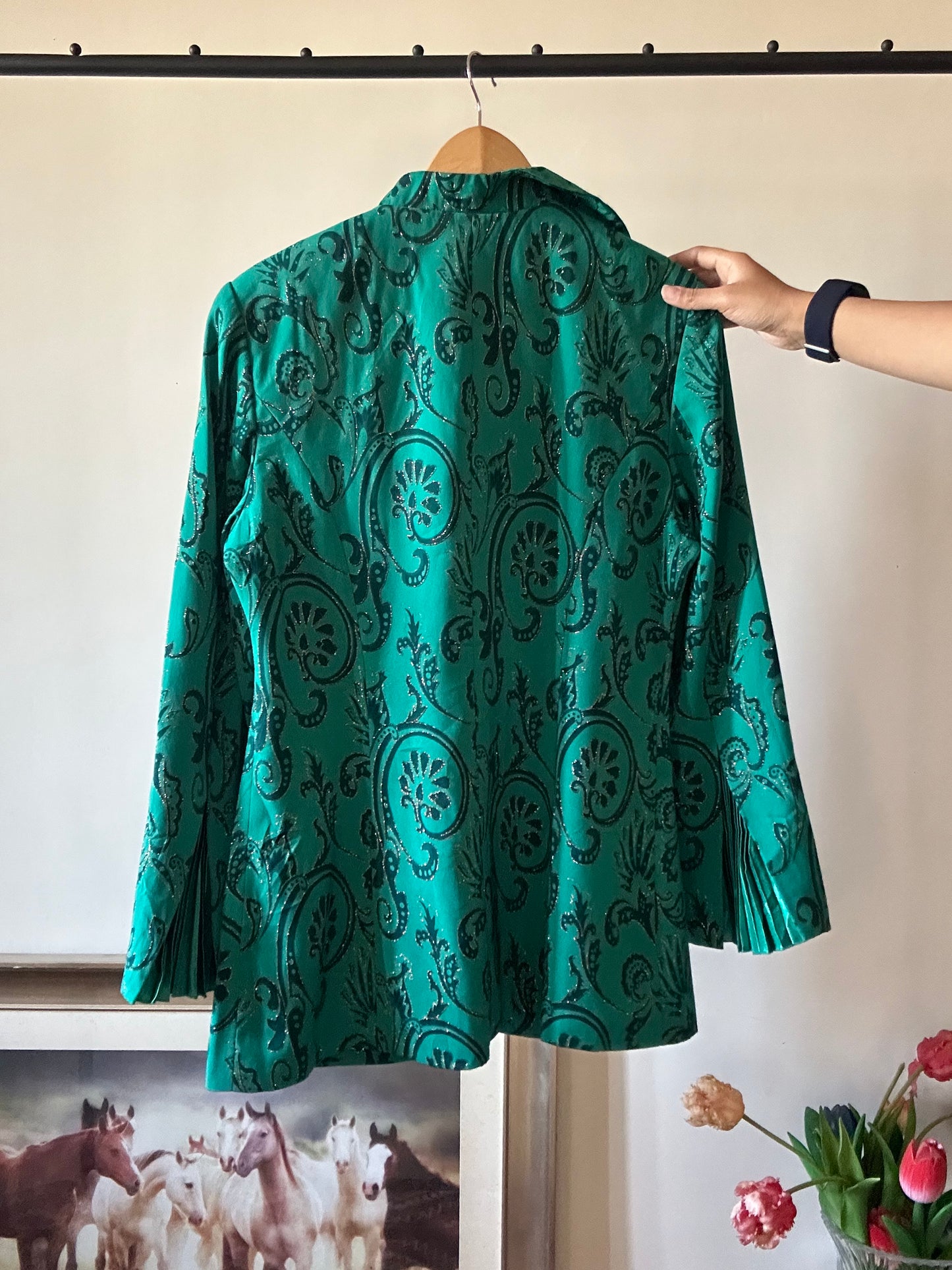 Grace Vintage Asymmetrical Collar Blazer