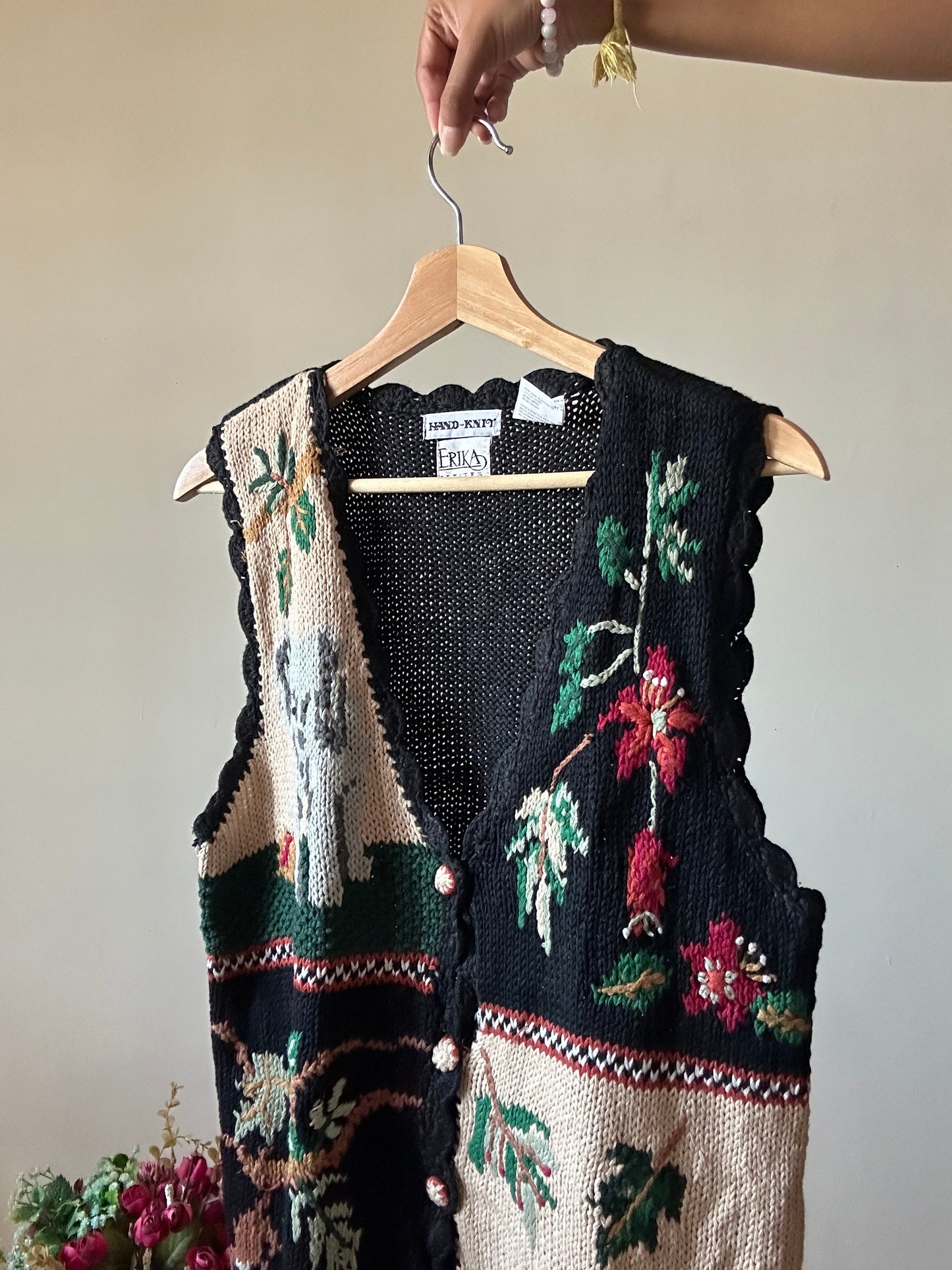 Erika Vintage Hand Knit Vest