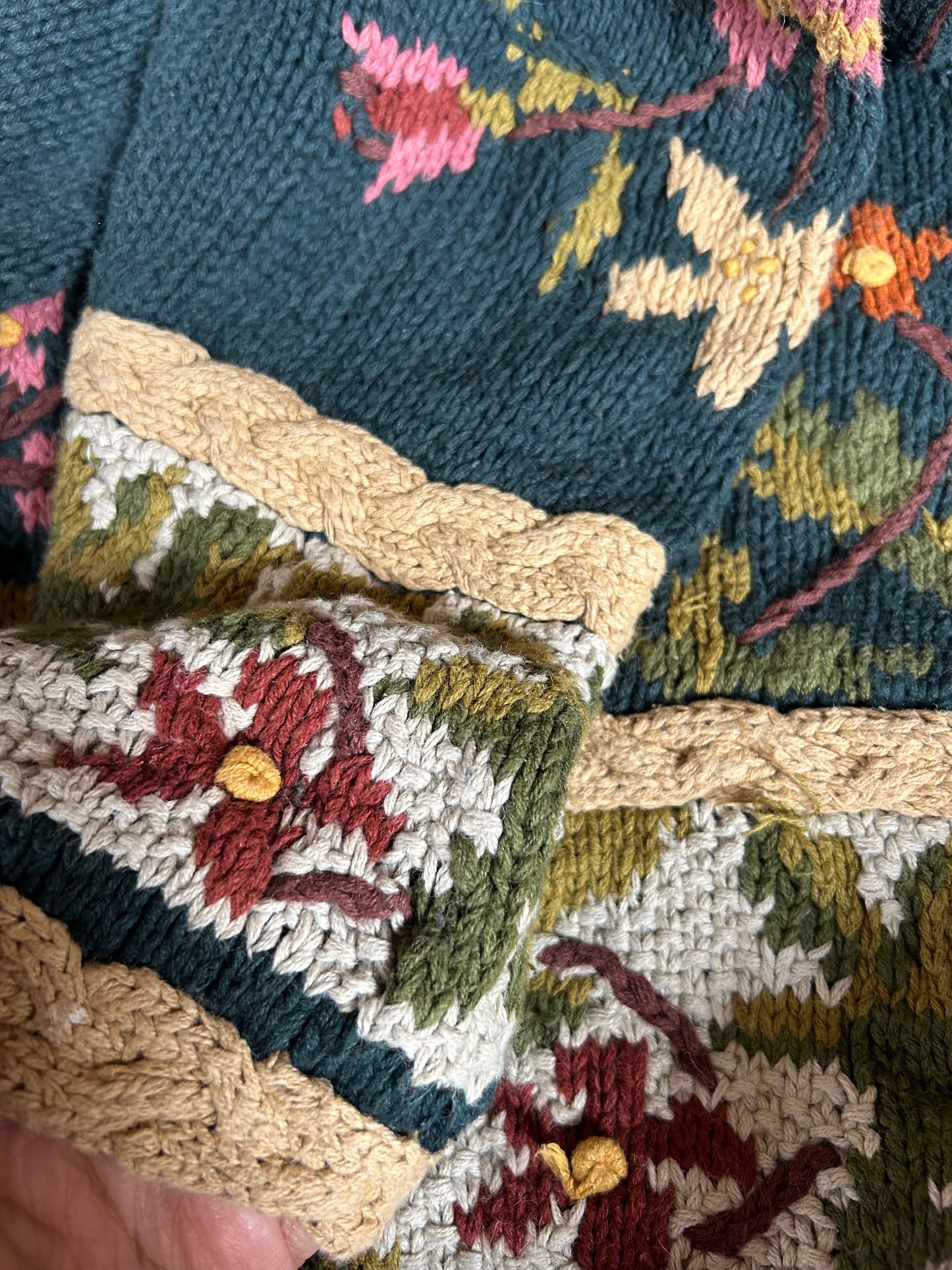 Jennifer Reed Vintage Hand Knit Cardigan