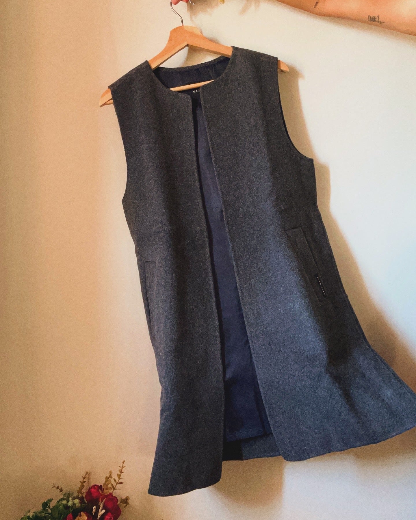 Clinzy Vintage Long Half Blazer ( Handmade )