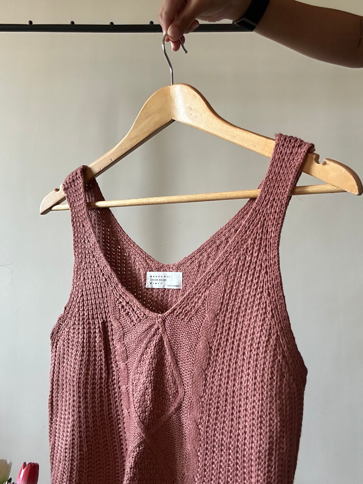 Monocode Crean Beige Mymyt Vintage Knit Top