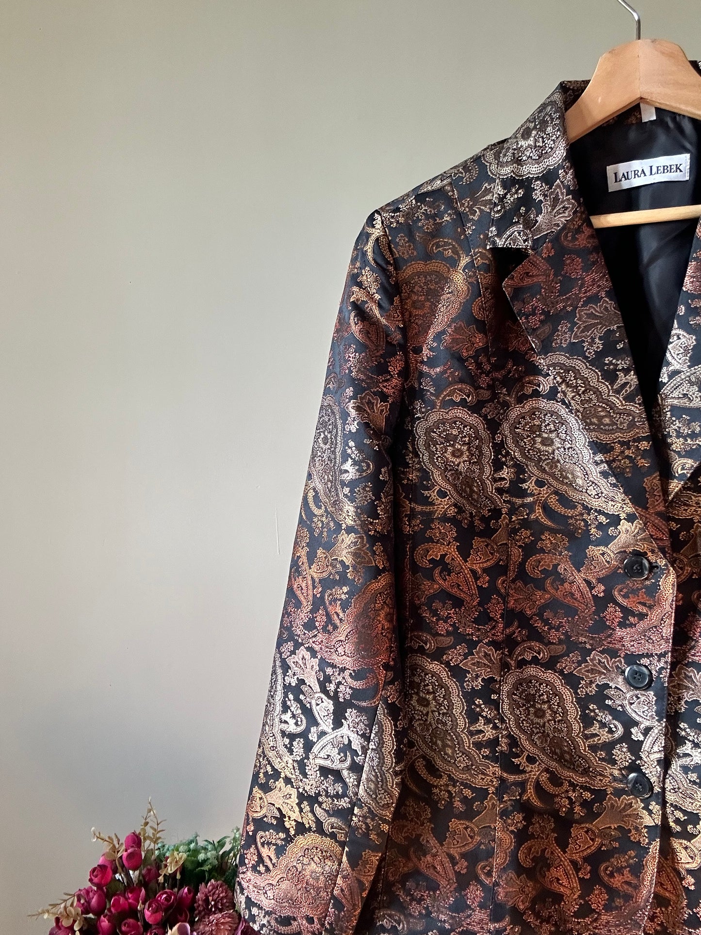 Laura Lebek Vintage Dual Tone Blazer