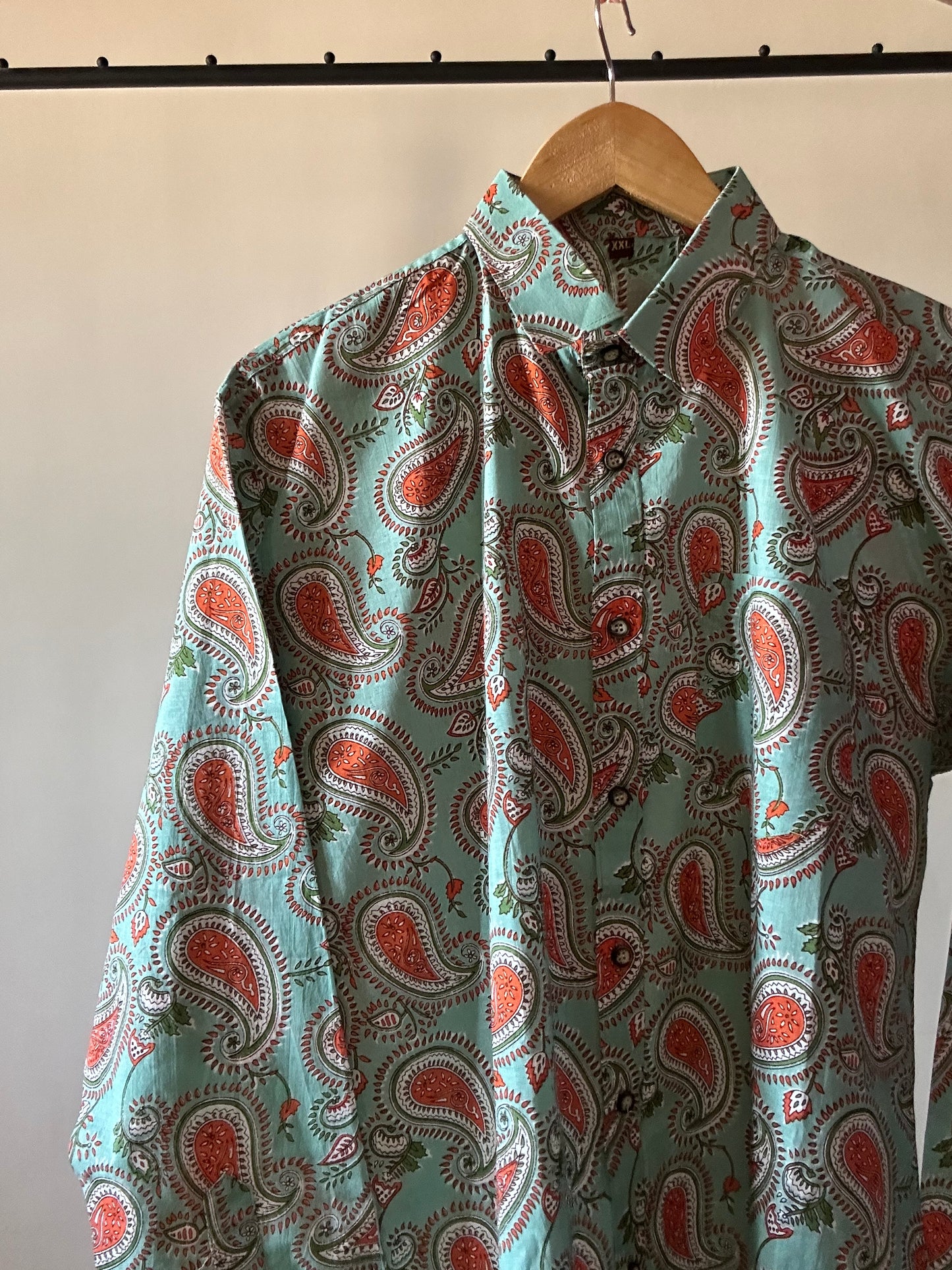 Ethnic Motif Block Print Shirt