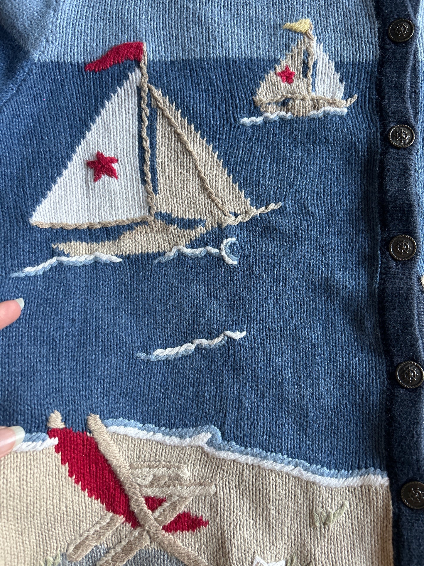 Vintage Christopher & Banks Embroidered Cardigan