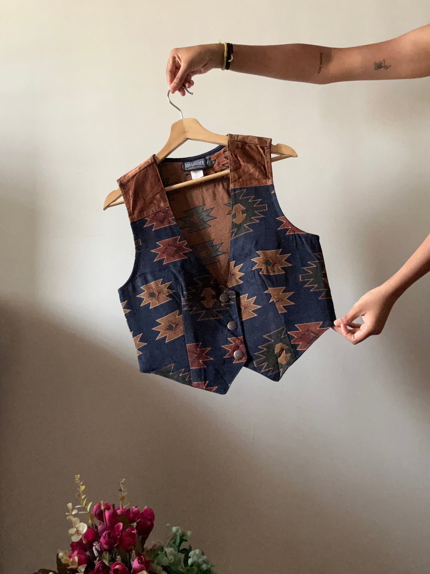 Roughrider Vintage All Weaved Fabric Vest