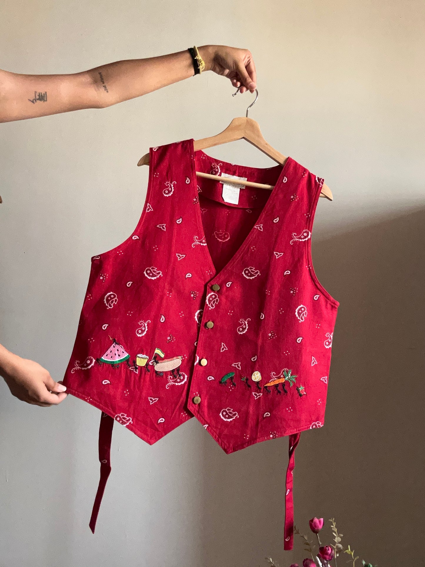Mandal Bay Vintage Embroidered Vest