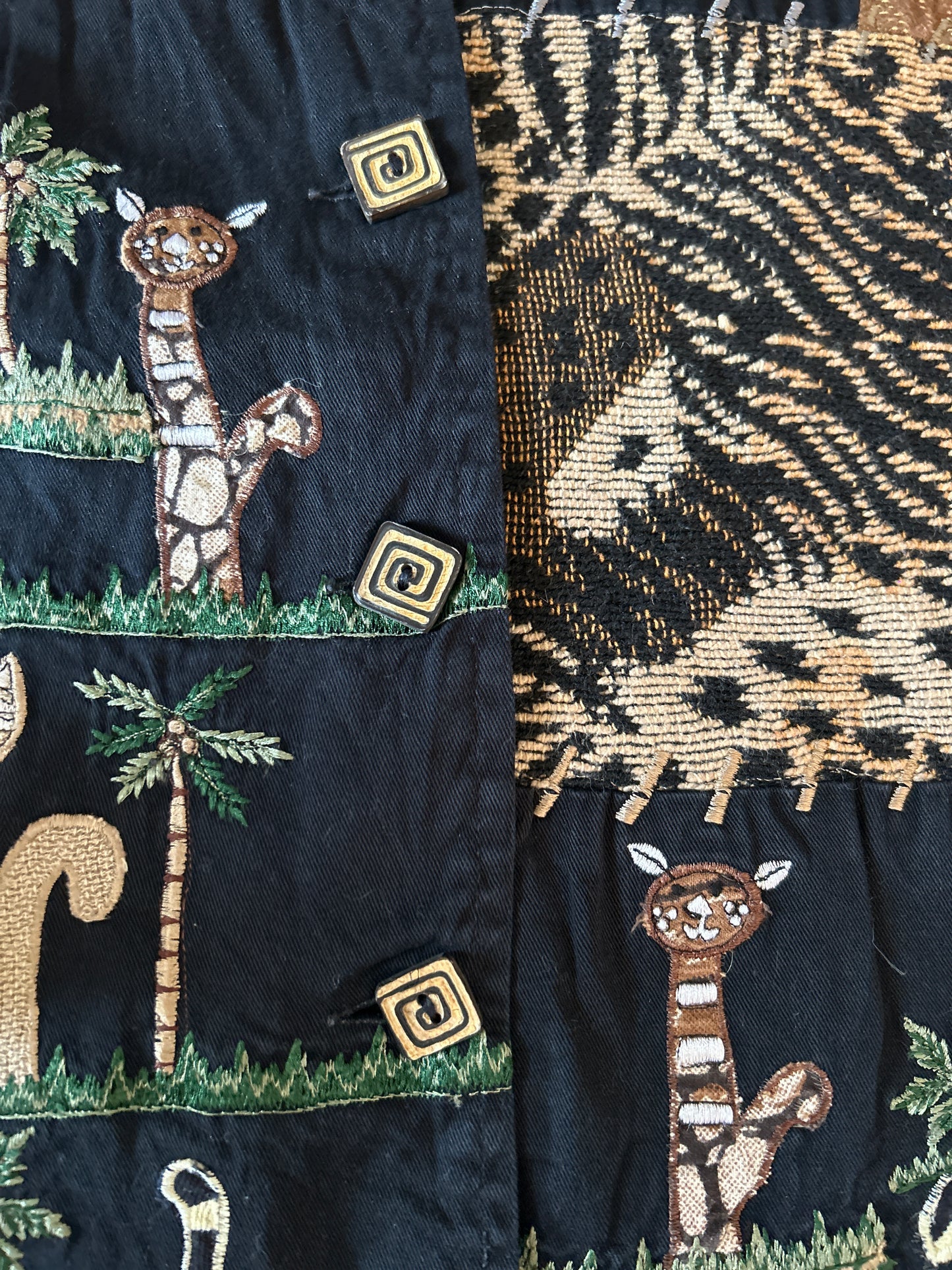 Vintage Life Style Embroidered Patchwork Vest