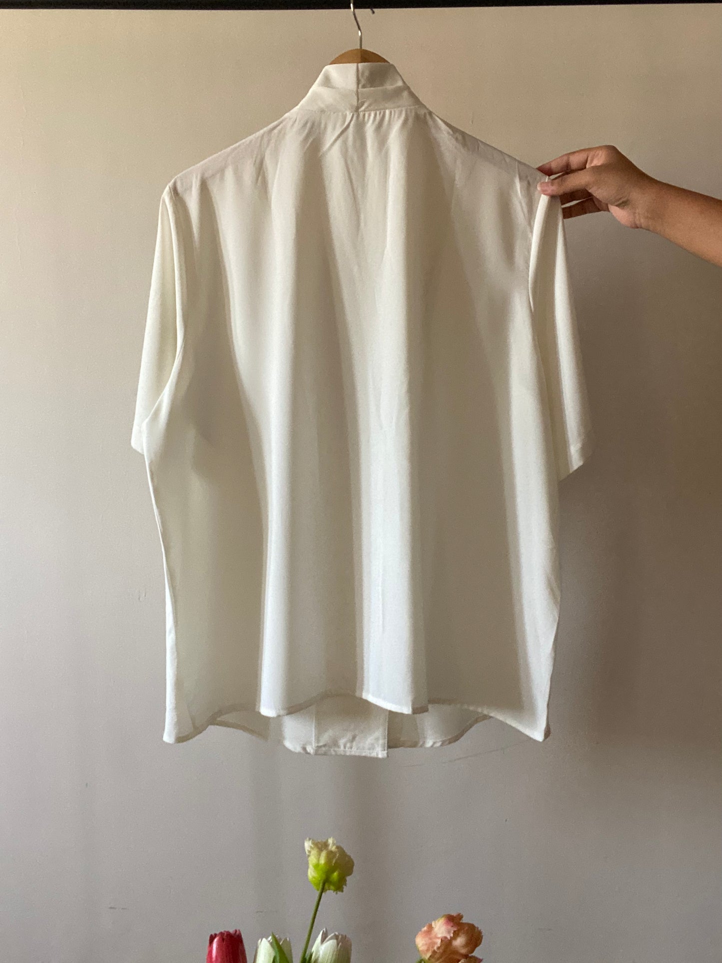 Blazer Style Pleated Neckline Detail Vinayak Shirt