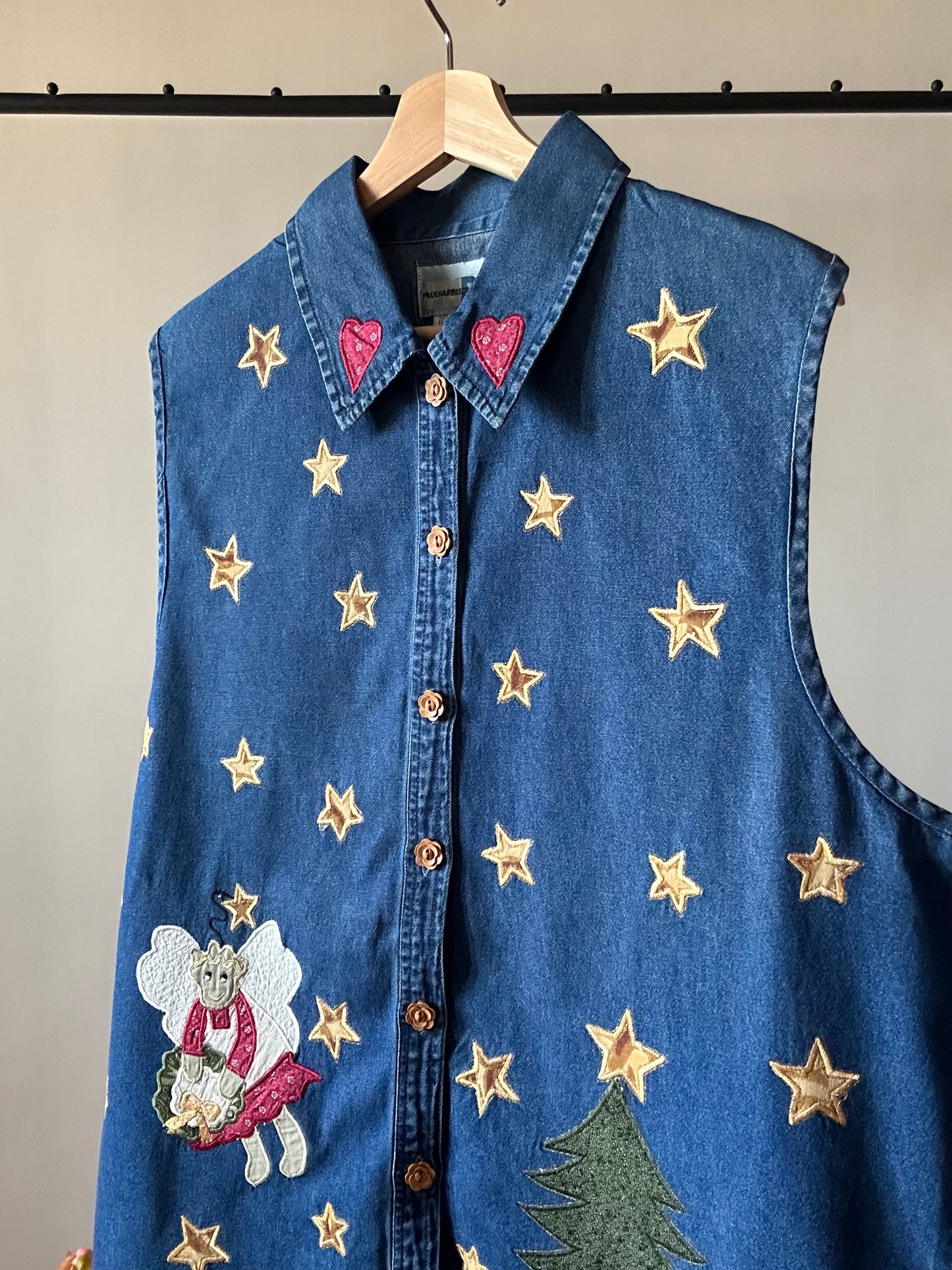 Vintage Paul Harris Designs Denim Vest
