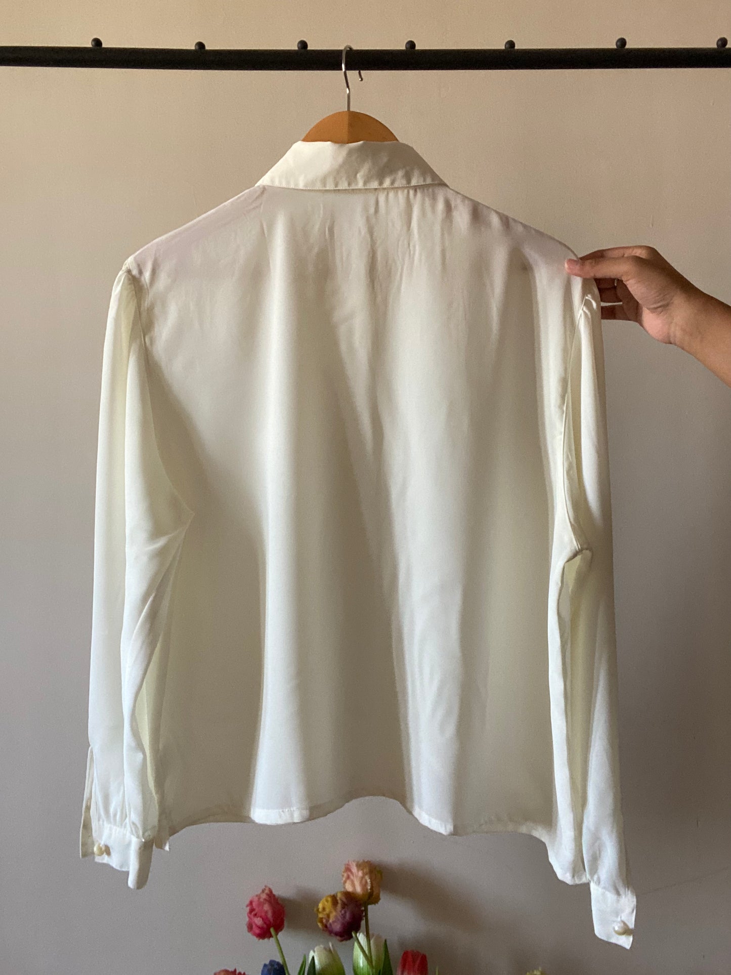 Vintage Lace Collar Detail Shirt