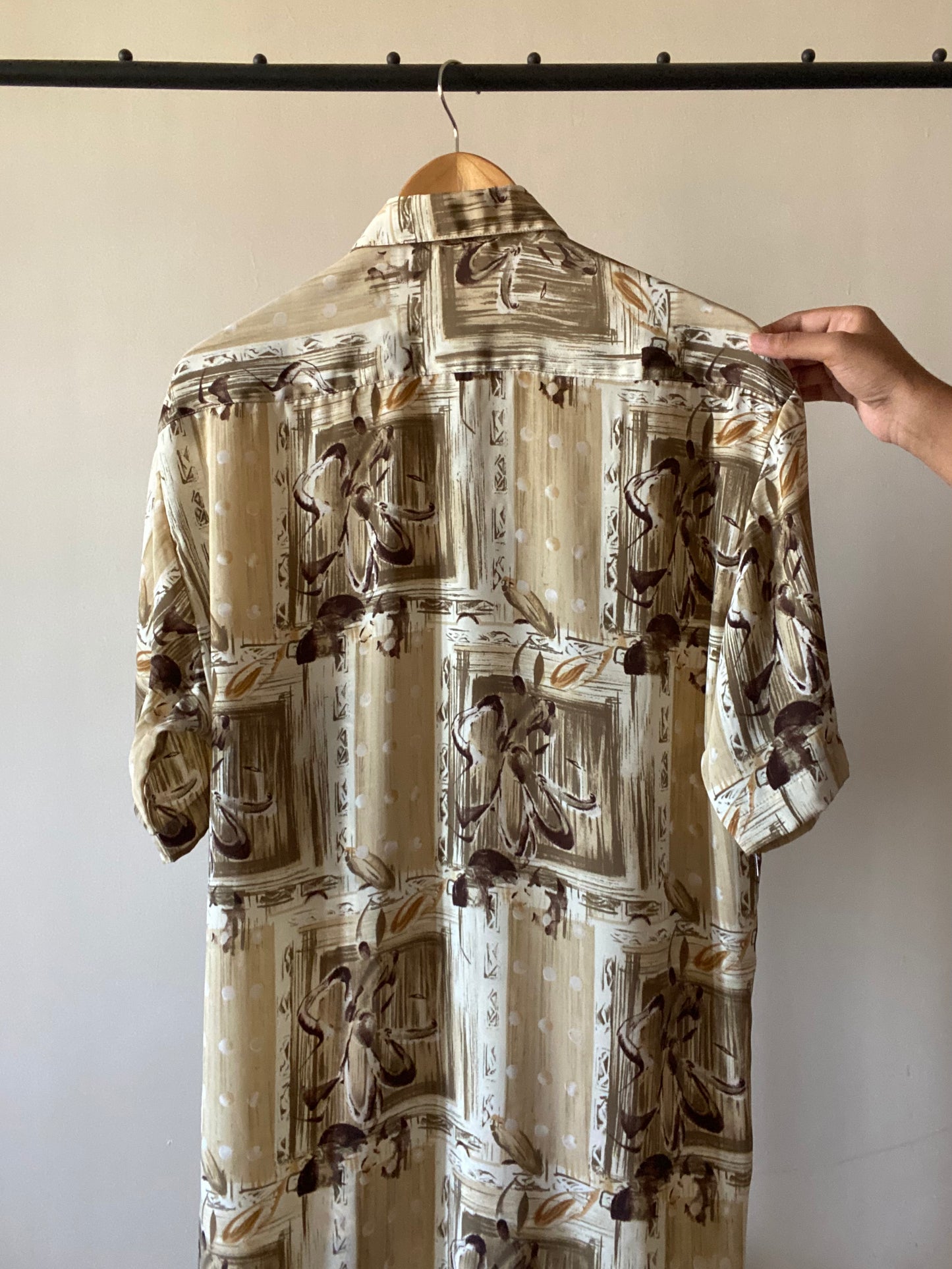 Abstract Print Vintage Shirt
