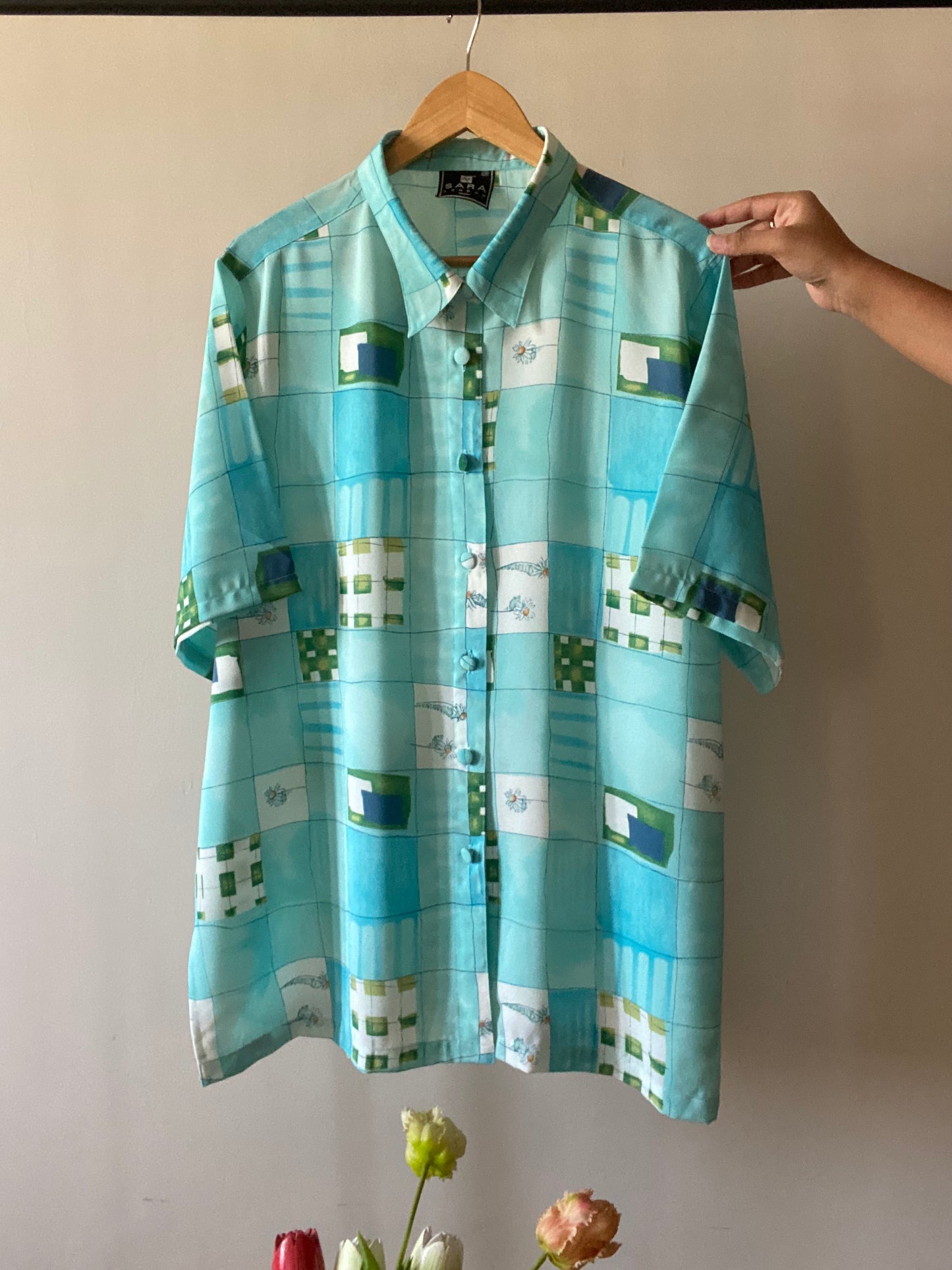 Abstract Floral Artsy Vintage Shirt