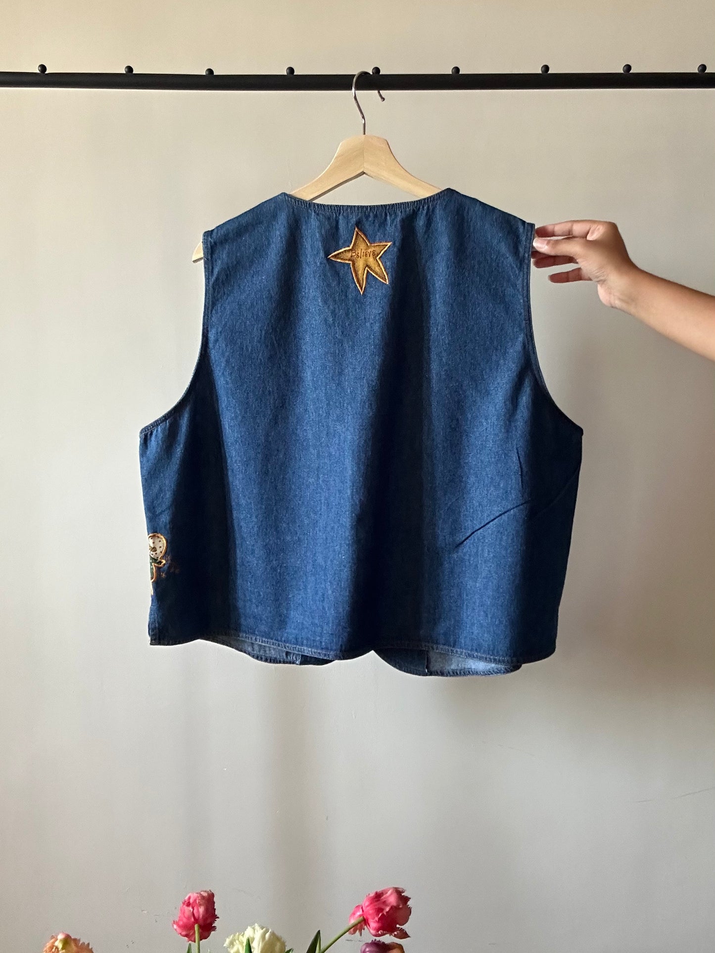 Vintage The Quacker Factory Denim Vest