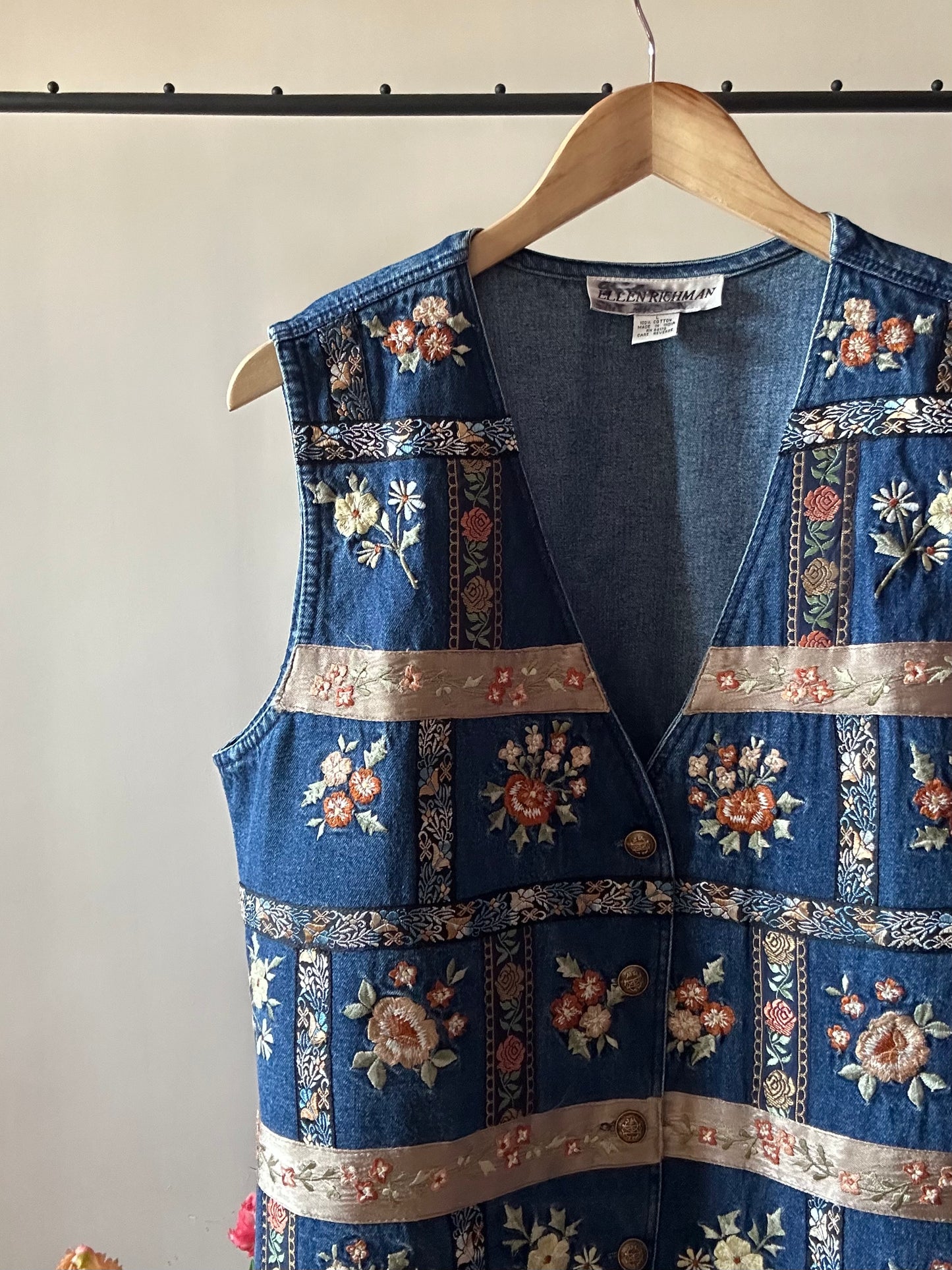 Vintage Ellen Richman Denim Vest