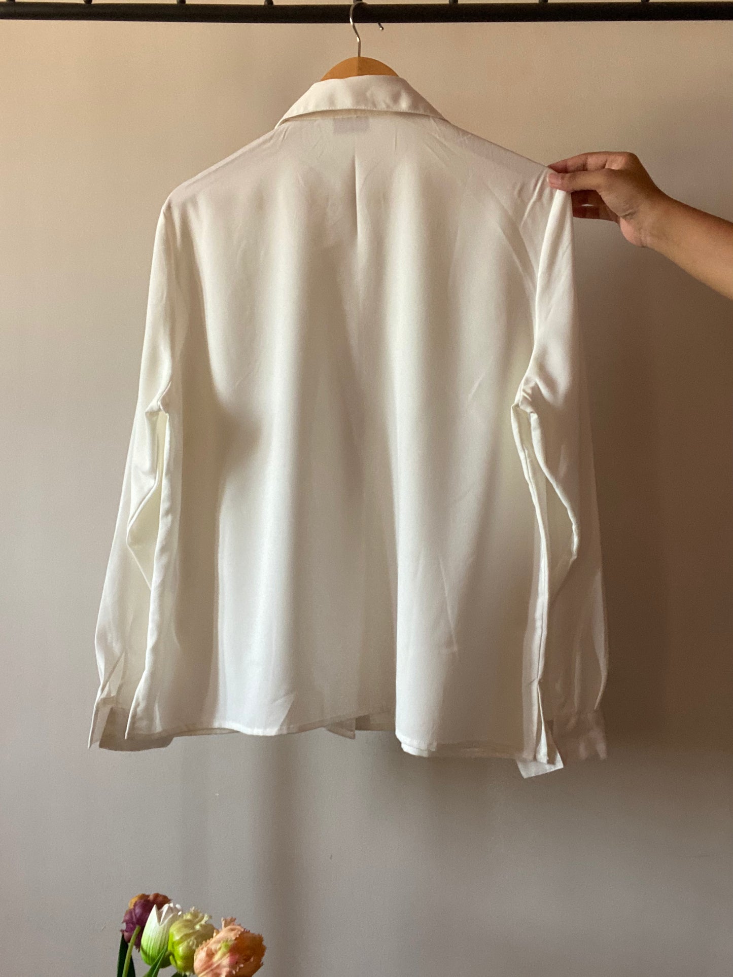 Embroidered Vintage White Shirt
