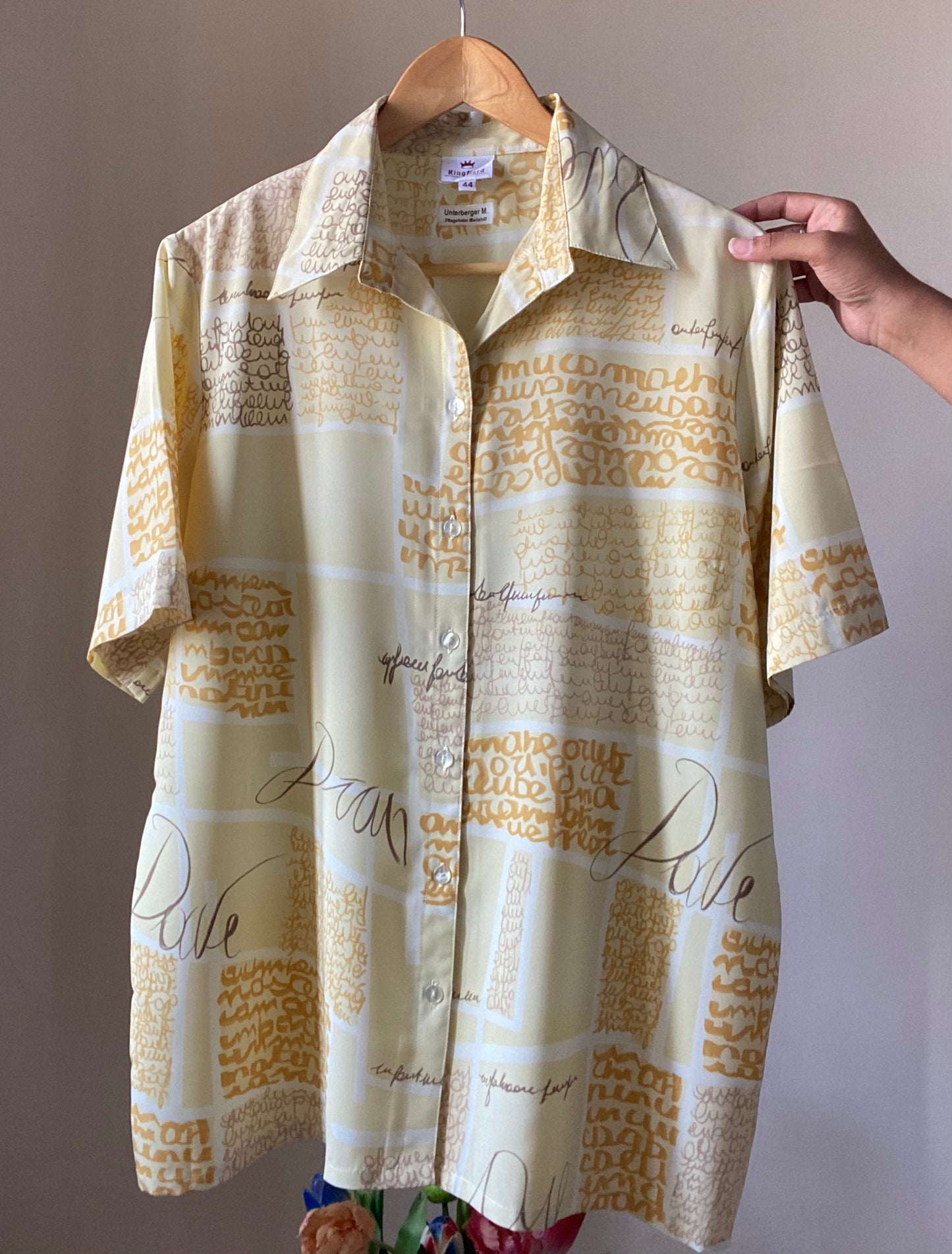 Written Allover Vintage Shirt