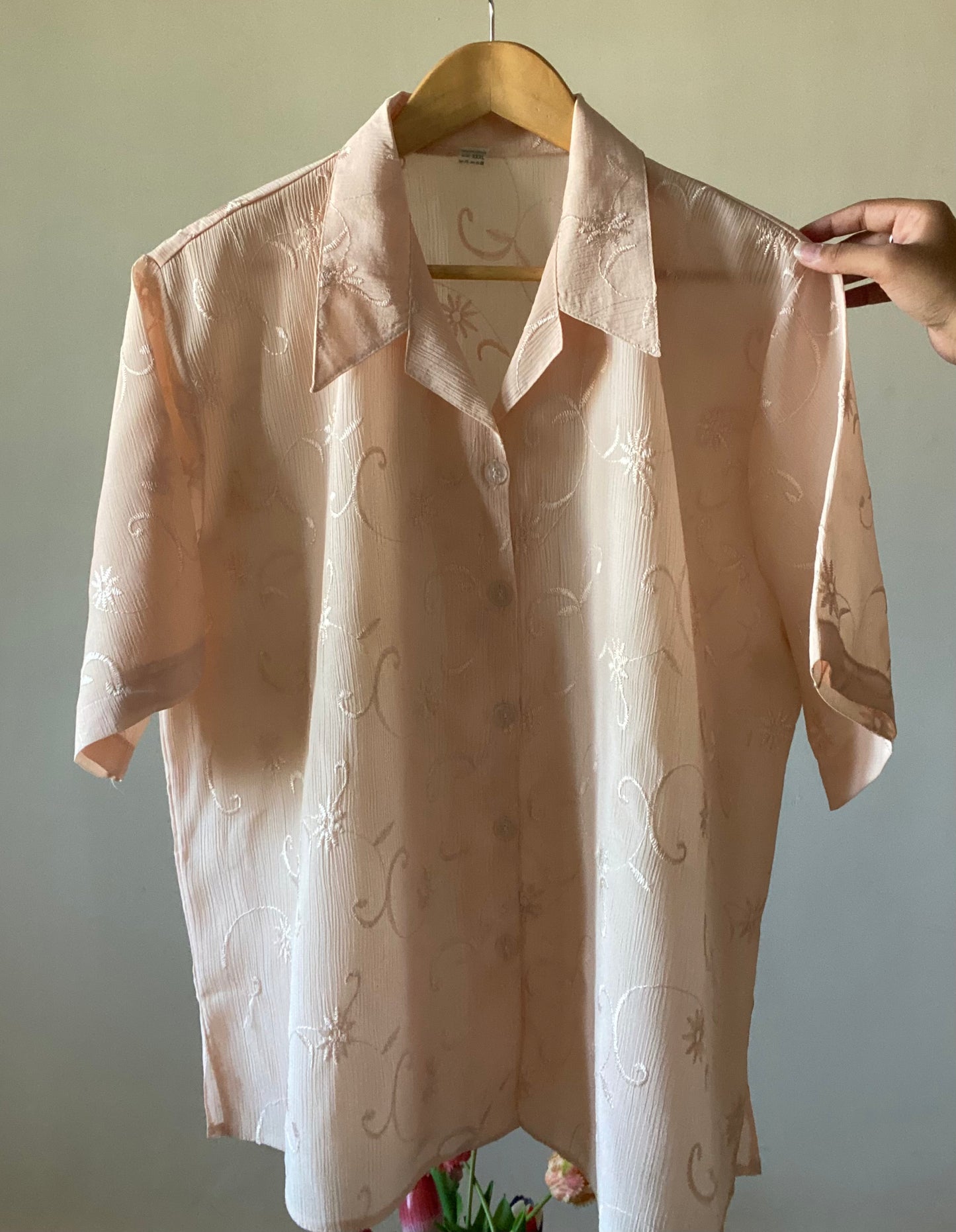 All Over Embroidered Vintage Shirt