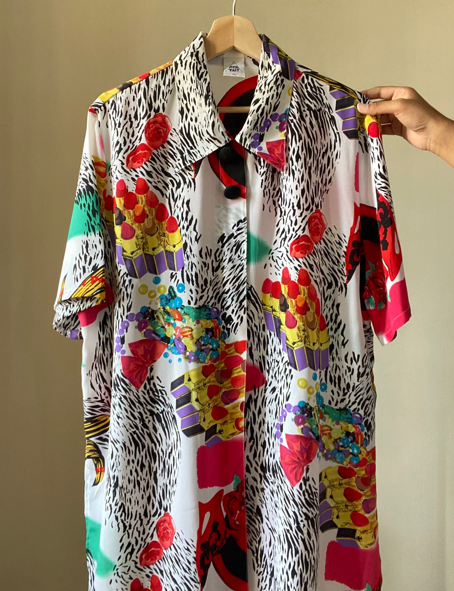 Abstract Print Vintage Shirt