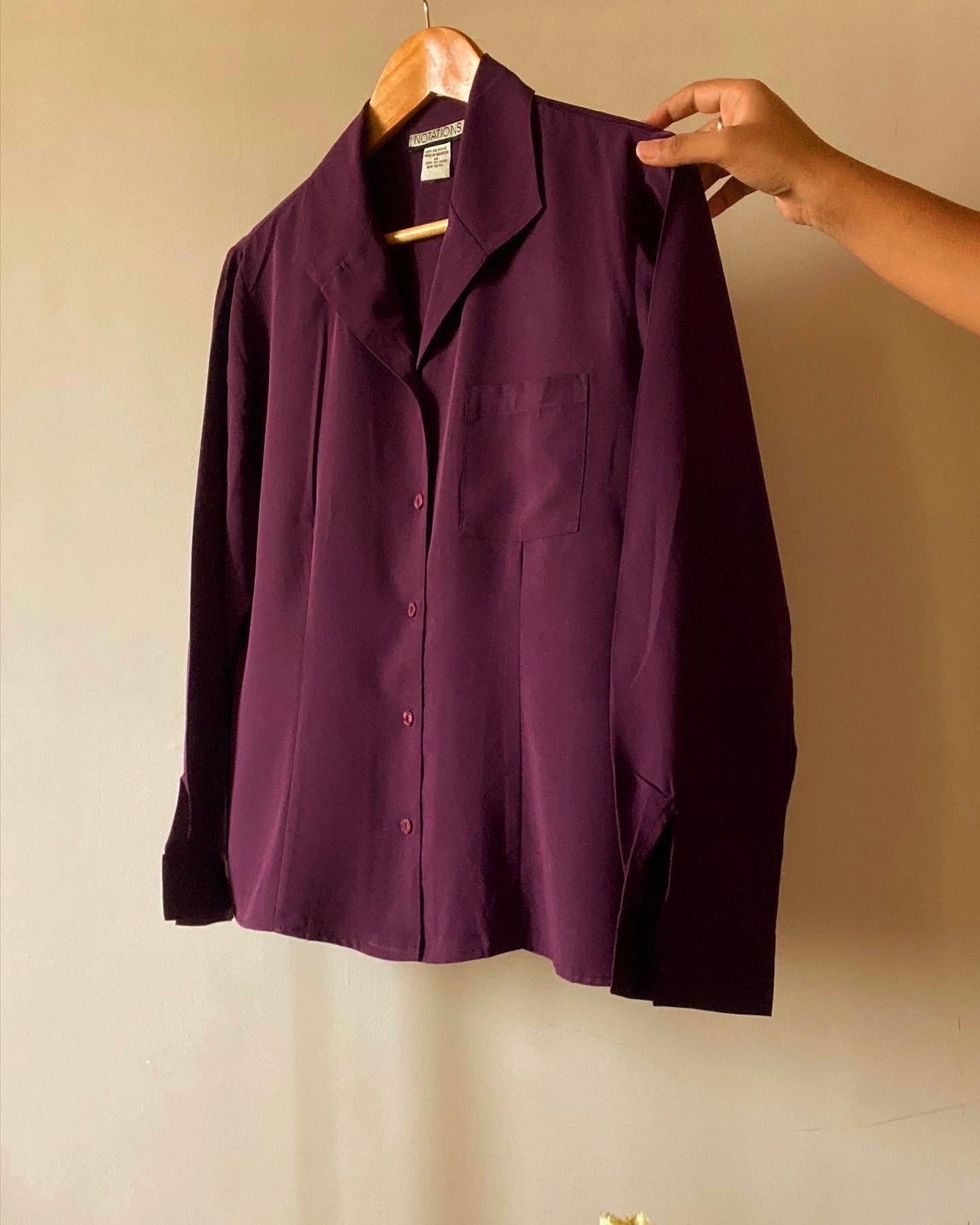 Vintage Plain Semi Formal Shirt