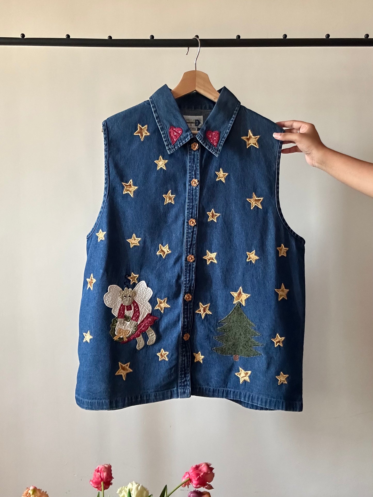 Vintage Paul Harris Designs Denim Vest