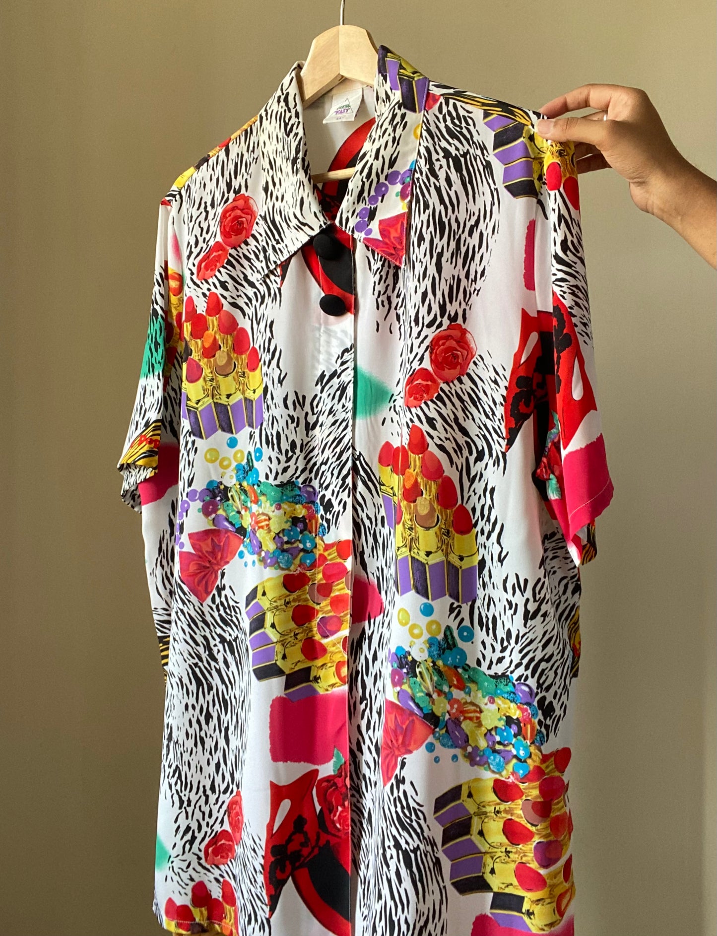 Abstract Print Vintage Shirt