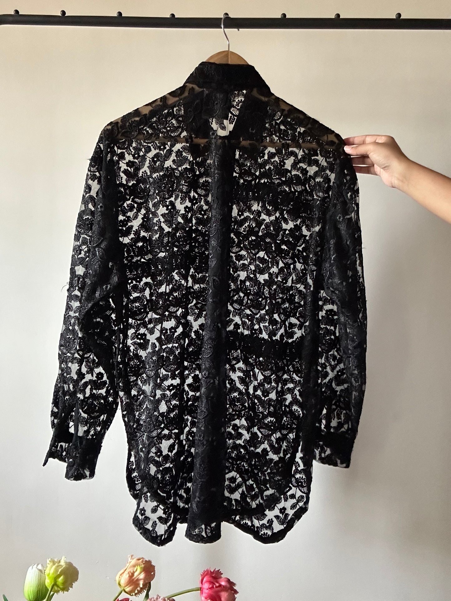 Vintage Embroidered And Beaded Shirt