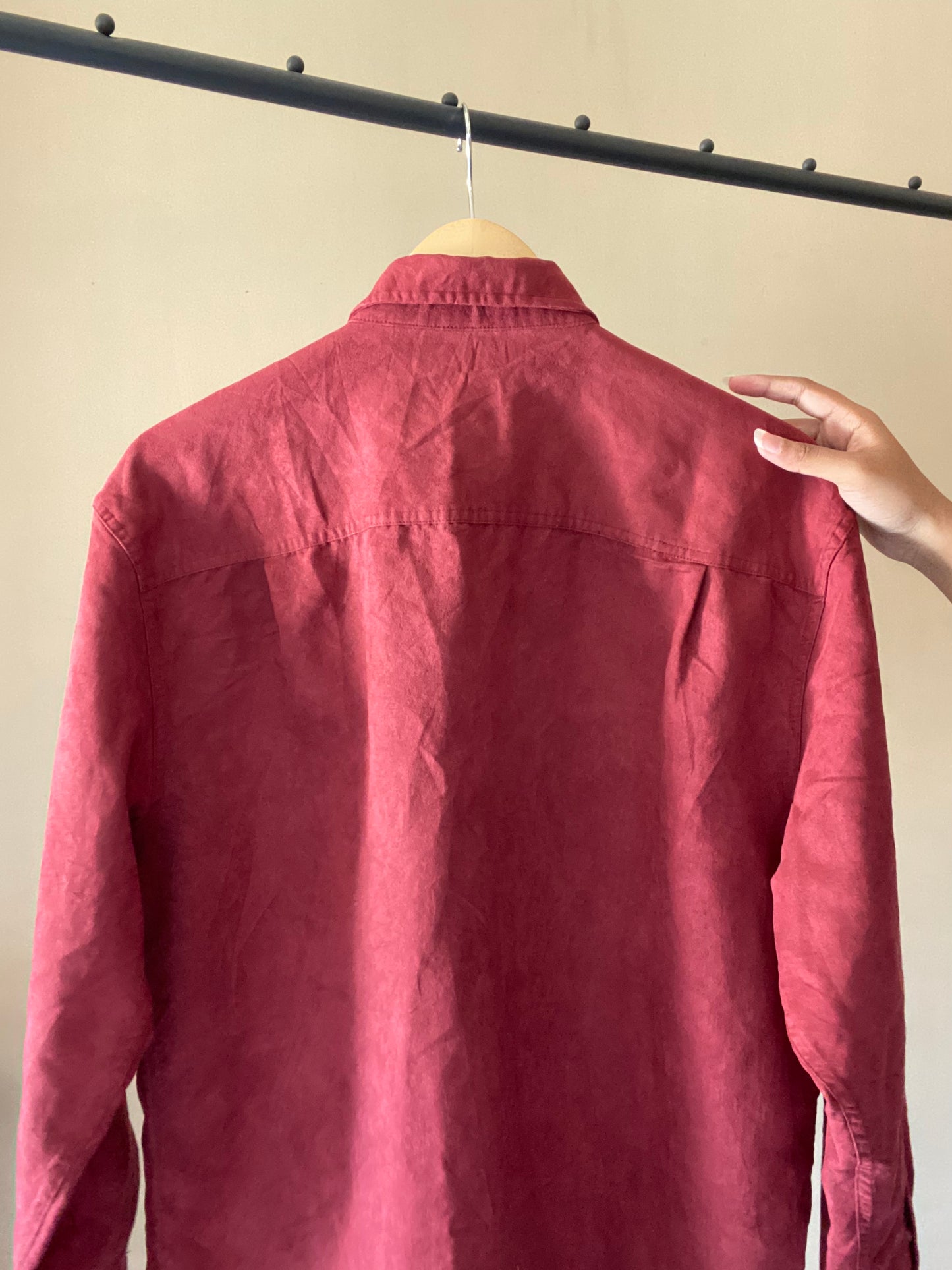 Soft Maroon Suede Vintage Shaket