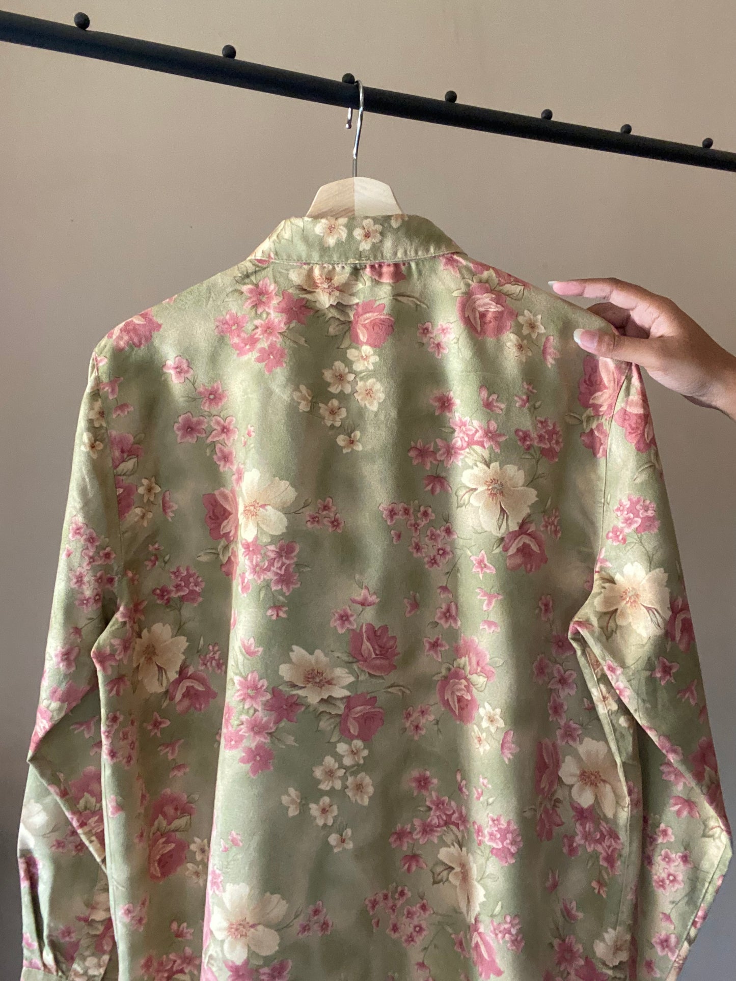 Beautiful Floral Suede Vintage Shaket