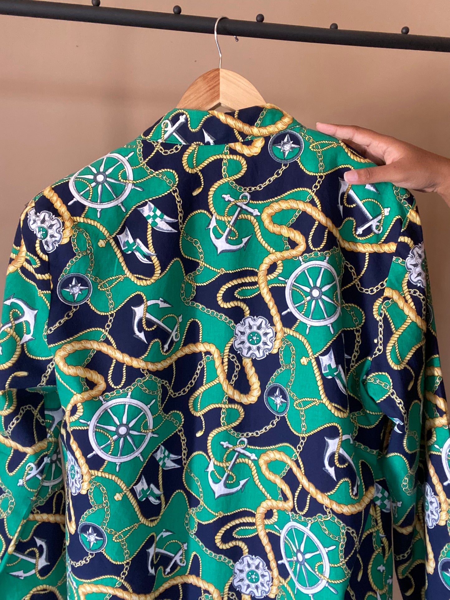Abstract Marin Print Vintage Blazer